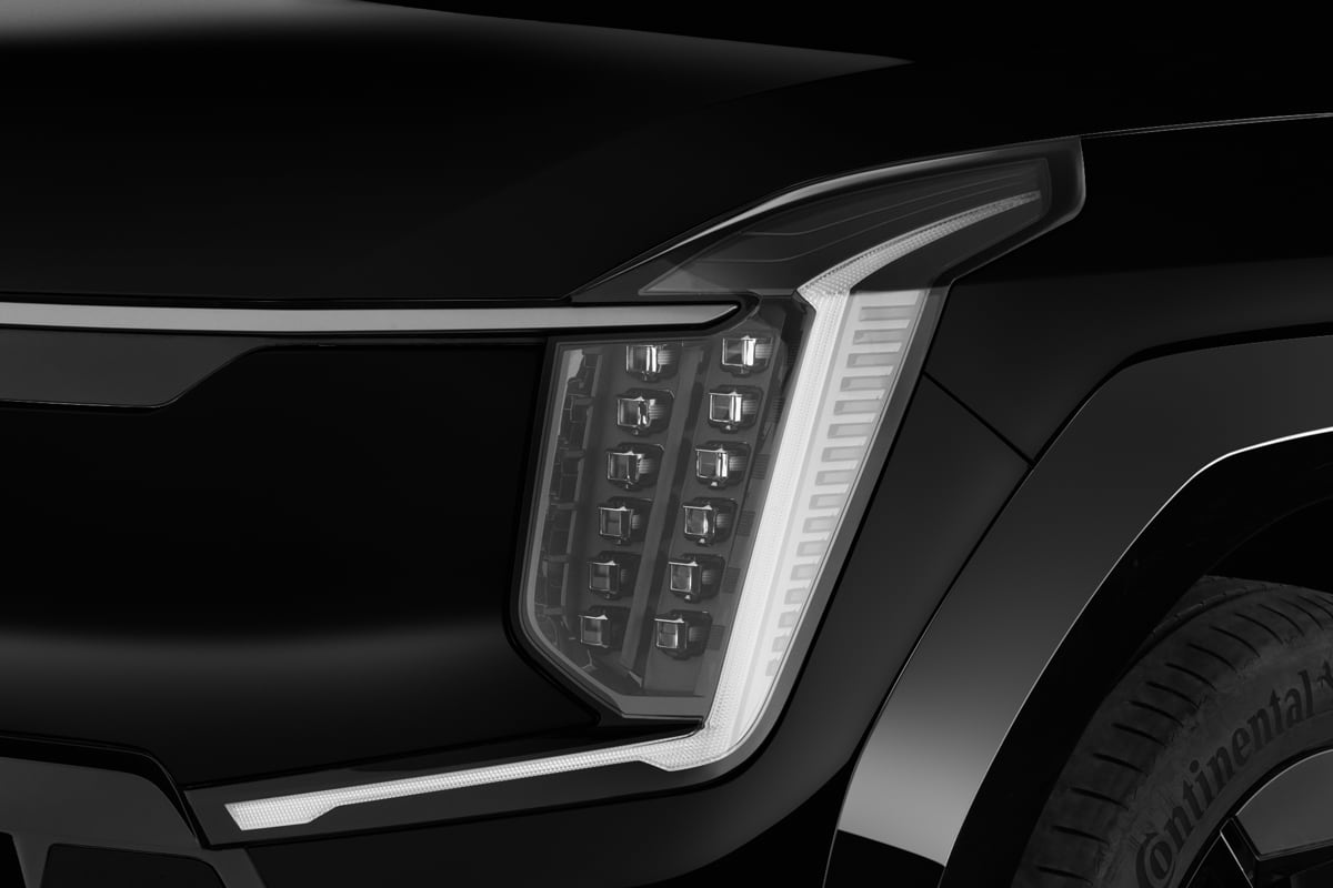 Frontscheinwerfer eines KIA EV9