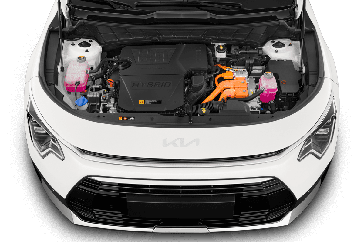 Motorraum eines KIA Niro Hybrid