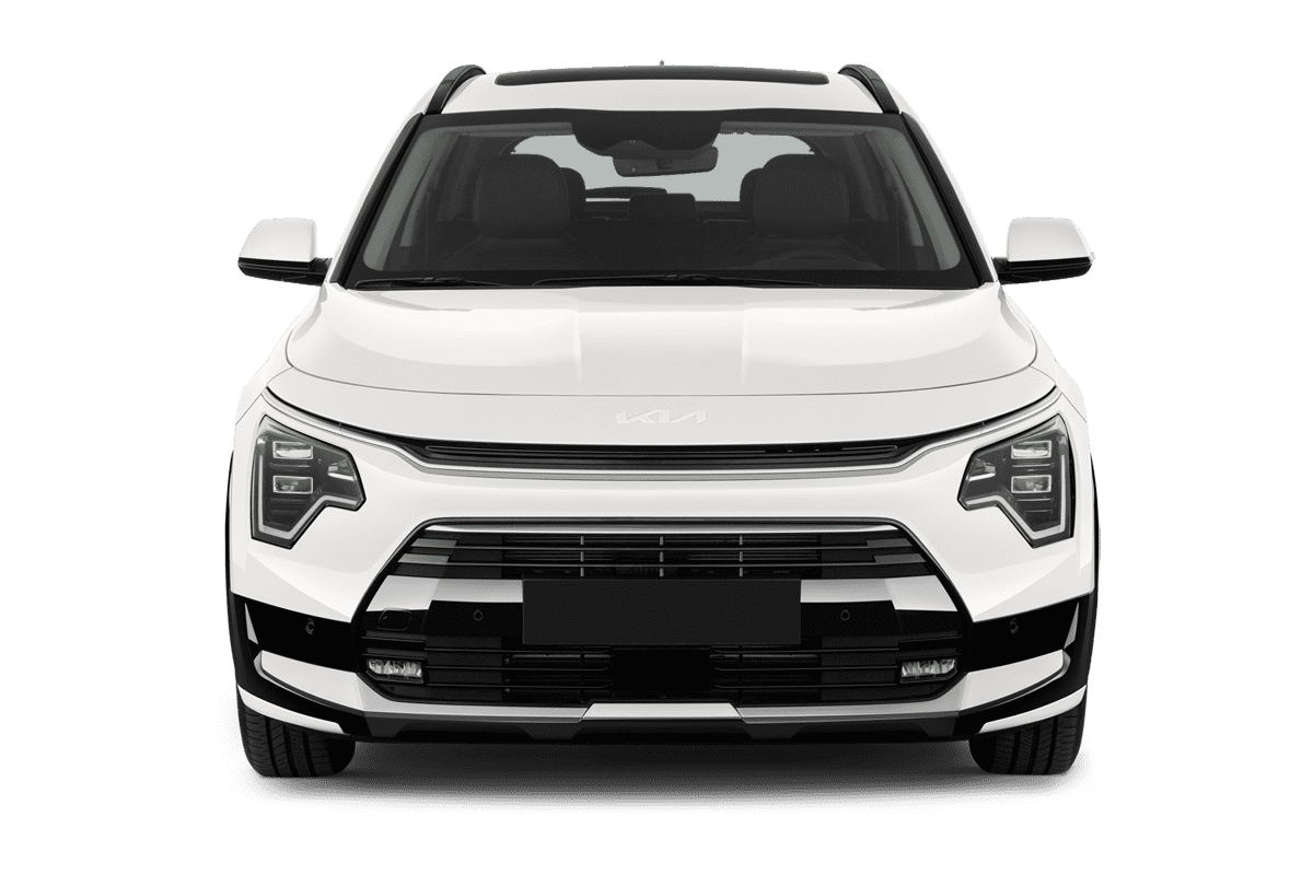 Frontansicht eines KIA Niro Hybrid, freigestellt