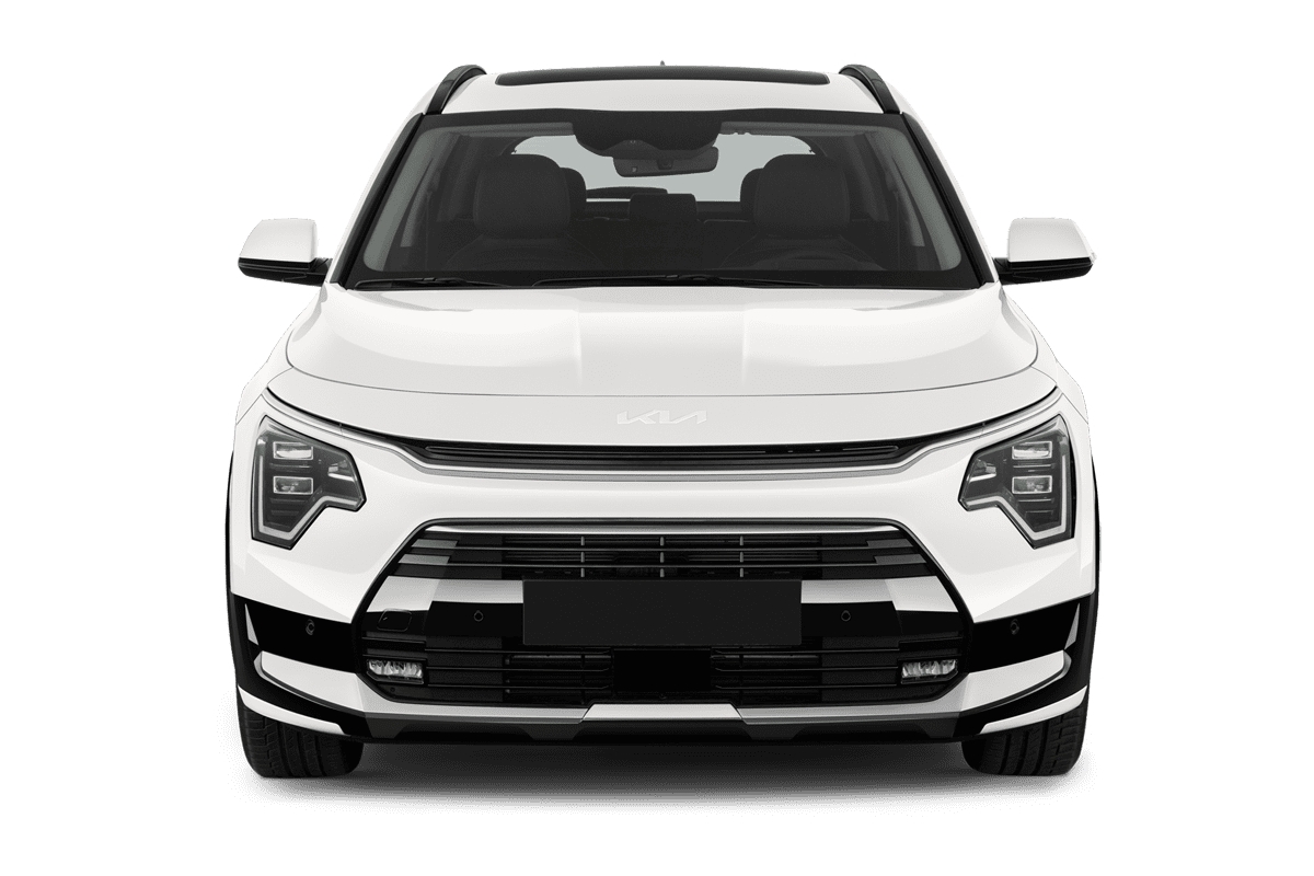 Frontansicht eines KIA Niro Plug-in-Hybrid, freigestellt