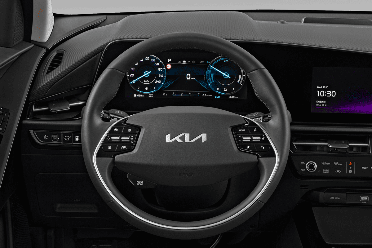 Lenkrad eines KIA Niro Plug-in-Hybrid