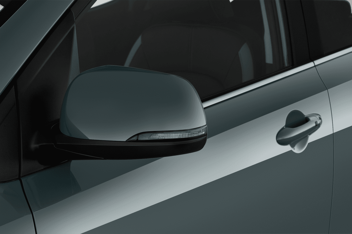 Rückspiegel eines KIA Picanto