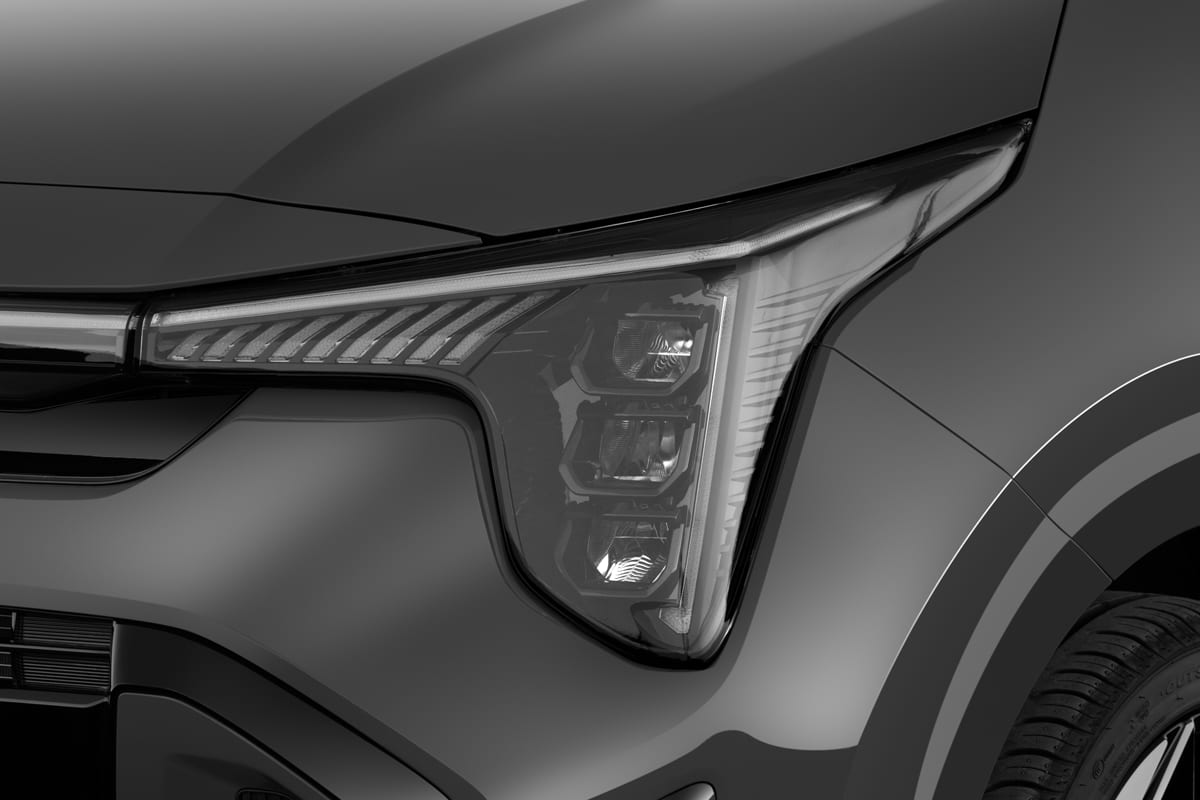 Frontscheinwerfer eines KIA Picanto 