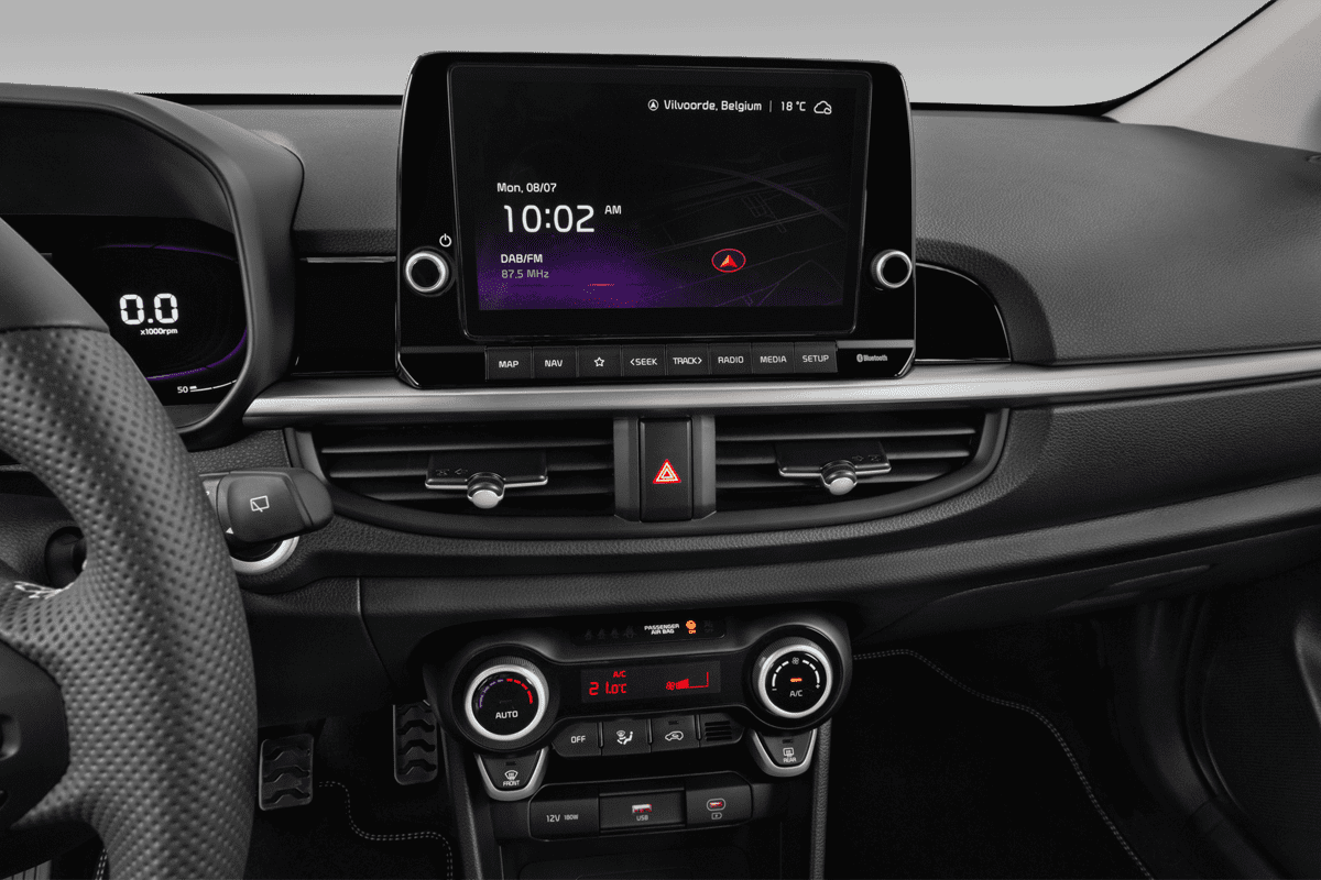 Mittelkonsole eines KIA Picanto 