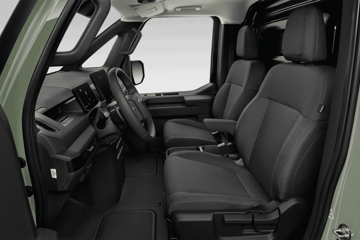 Vordersitze eines KIA PV 5 Cargo