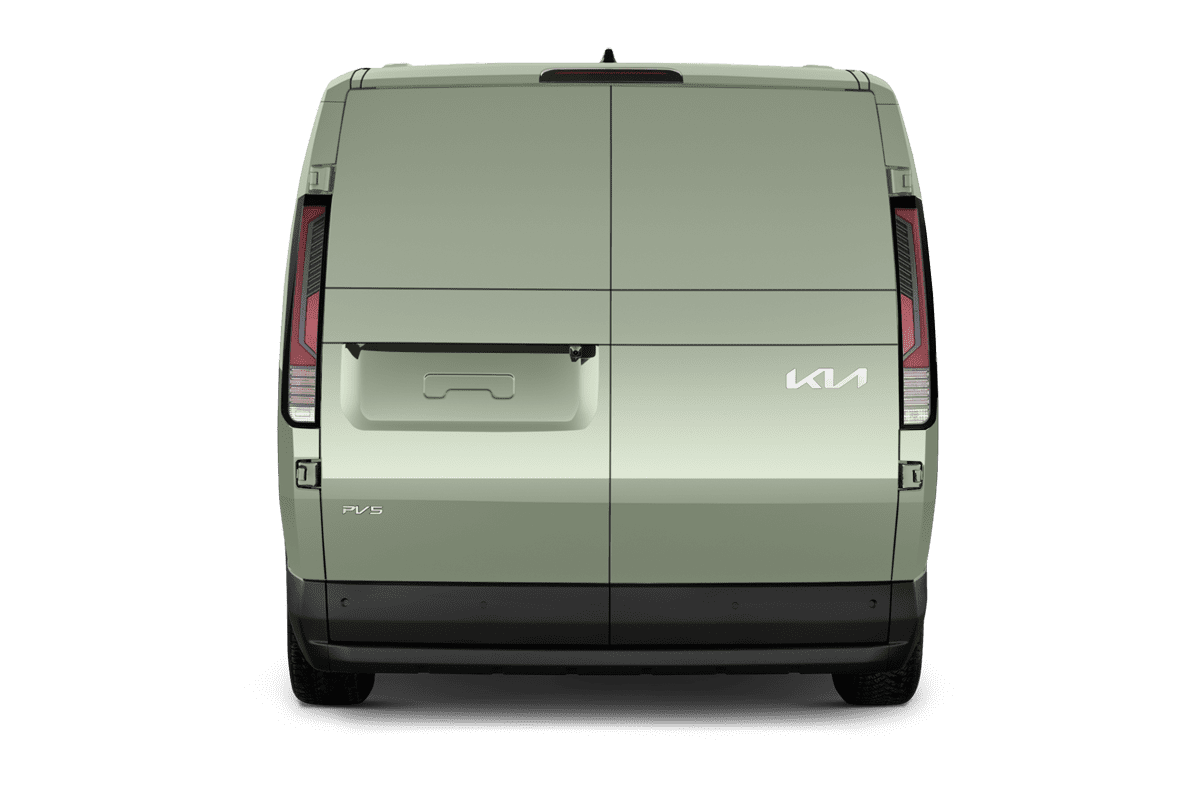 Heckansicht eines KIA PV 5 Cargo