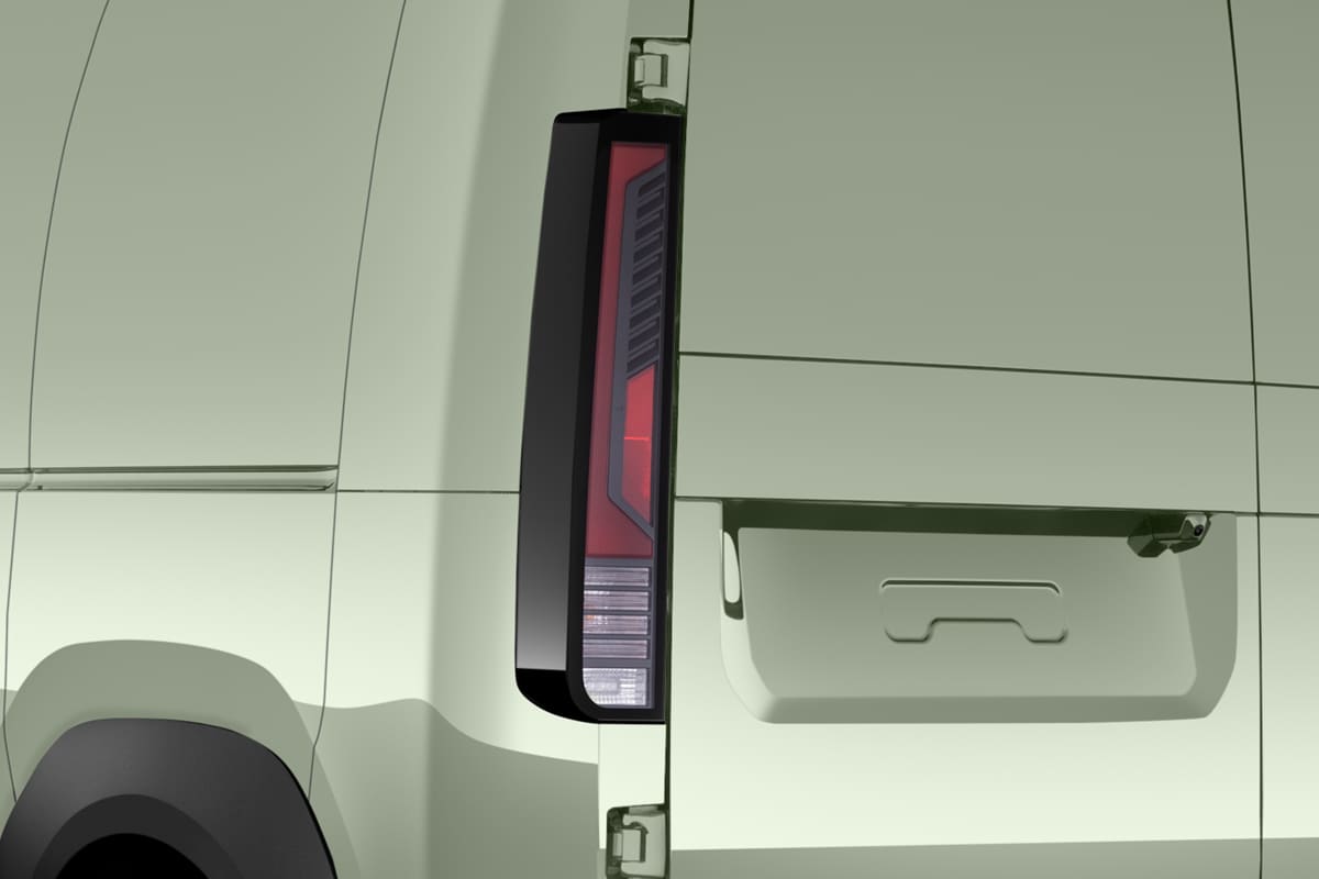 Heckleuchten eines KIA PV 5 Cargo