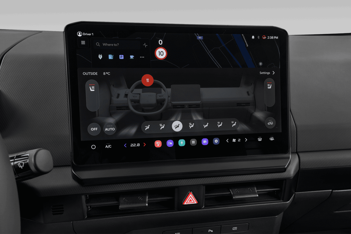 Klimasteuerung eines KIA PV 5 Cargo