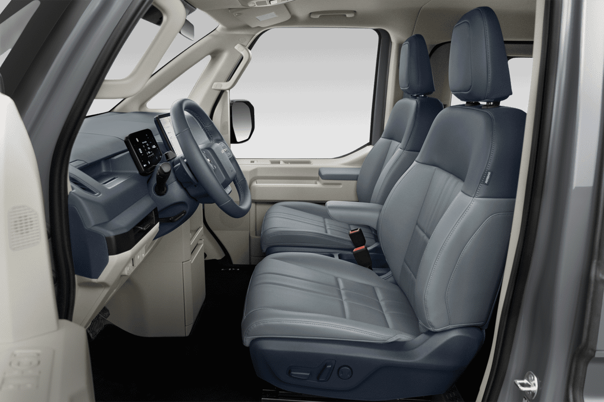 Vordersitze eines KIA PV 5 Passenger 