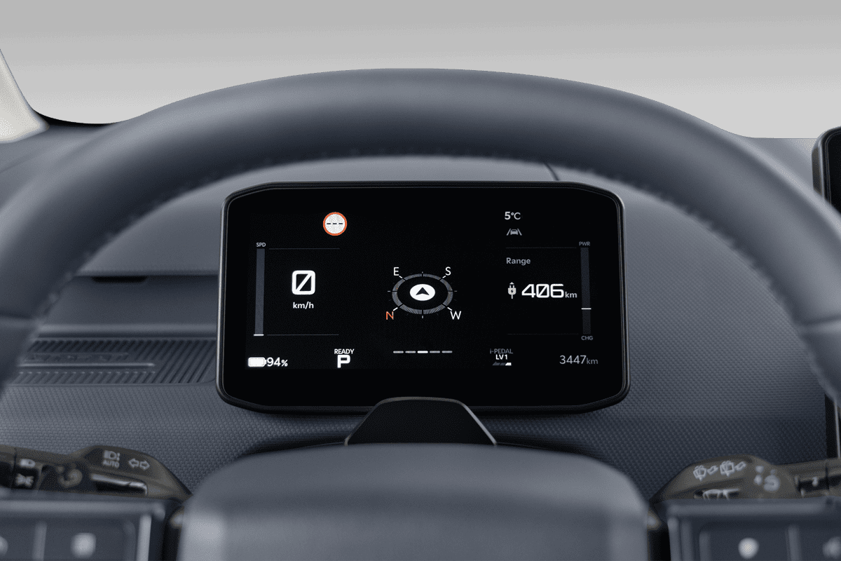 Kombiinstrument eines KIA PV 5 Passenger 