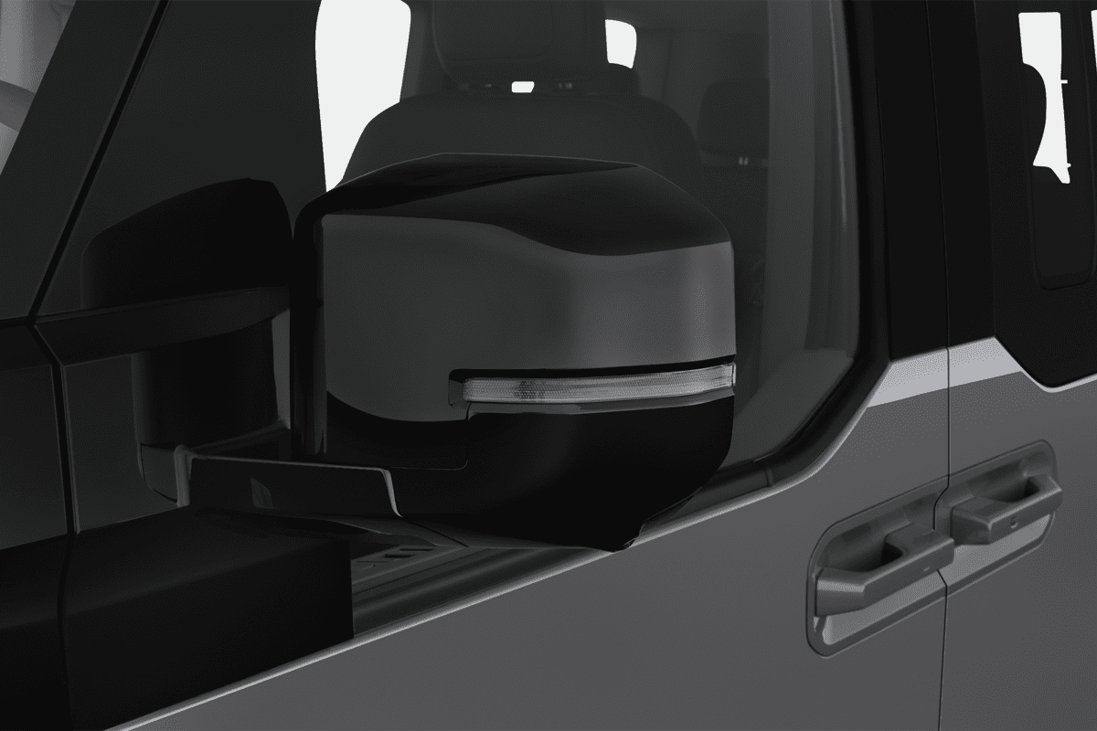 Rückspiegel eines KIA PV 5 Passenger 