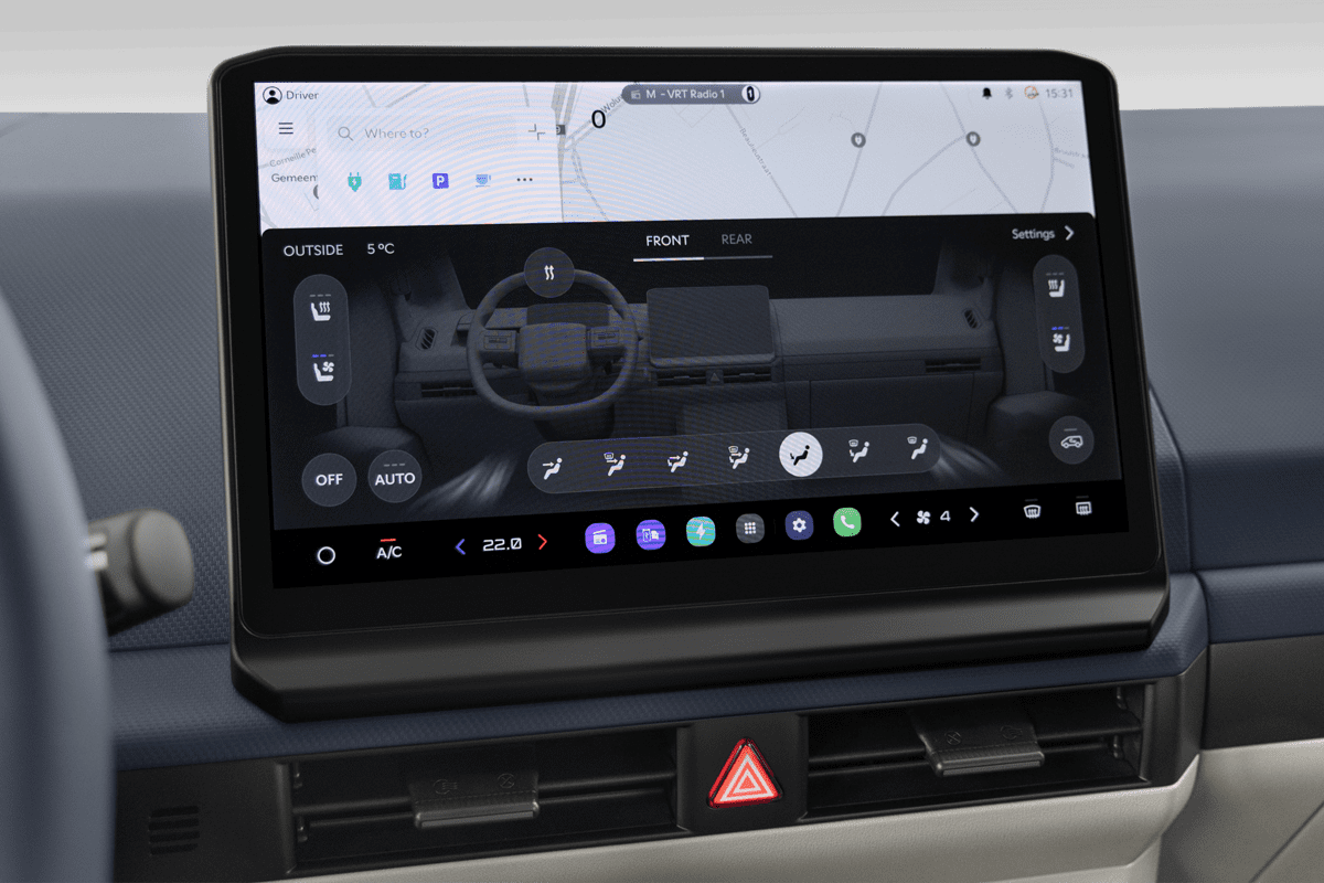 Klimasteuerung eines KIA PV 5 Passenger 