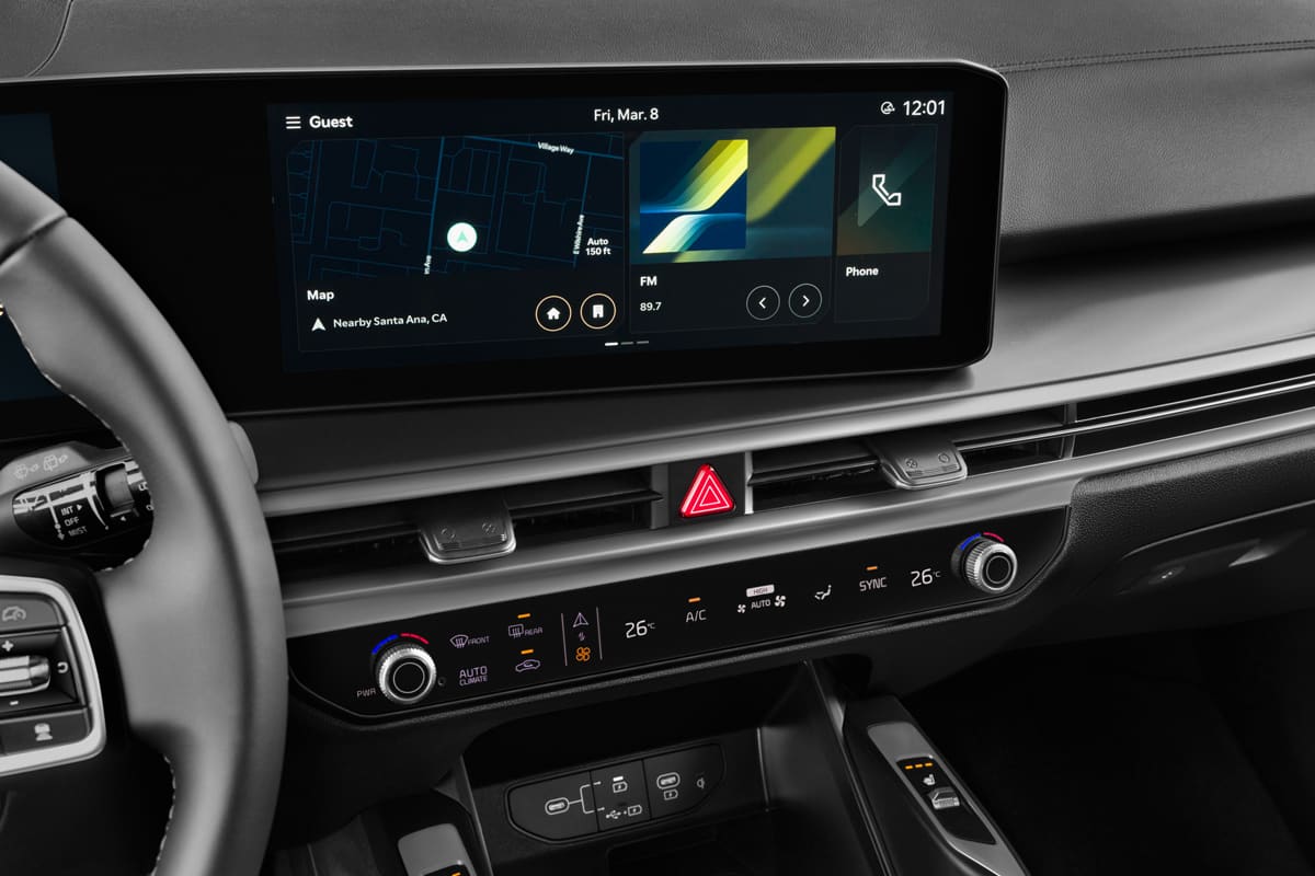 Mittelkonsole eines KIA Sorento