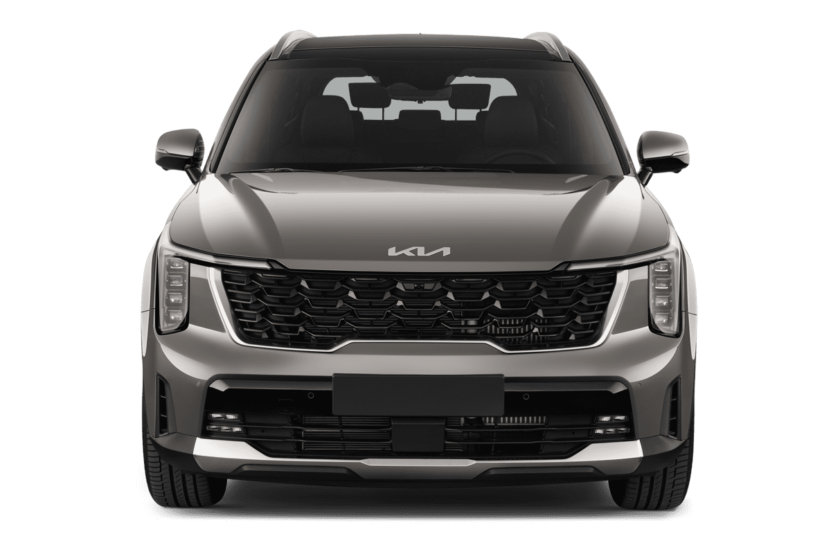 Frontansicht eines KIA Sorento Plug-in-Hybrid , freigestellt