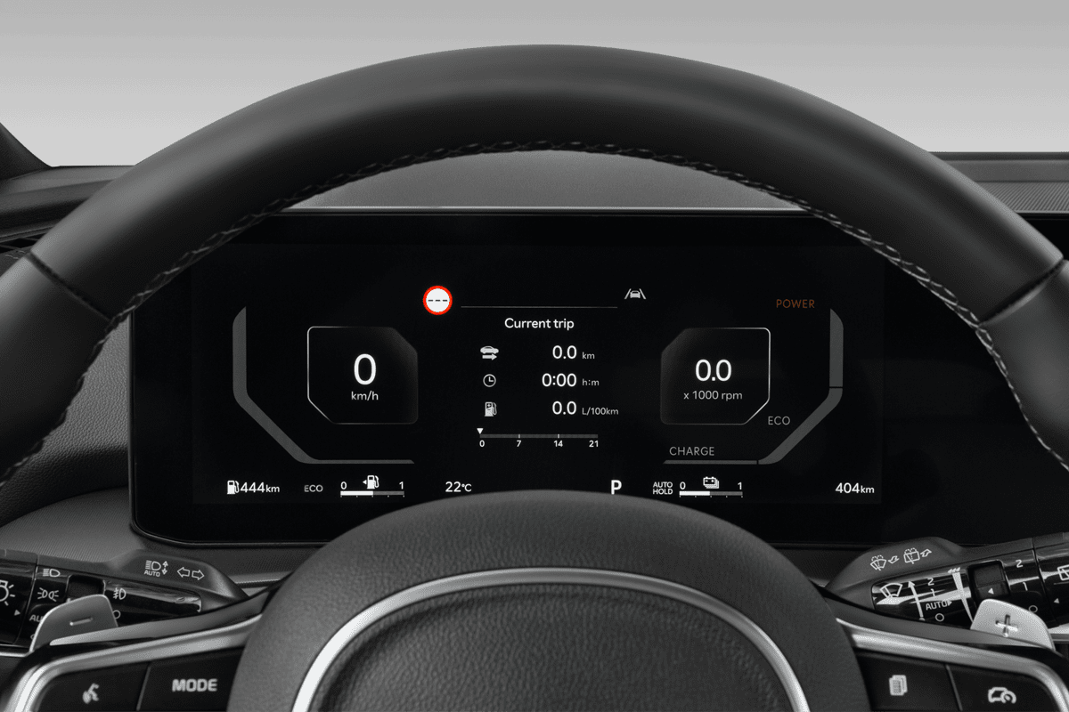 Kombiinstrument eines KIA Sorento Plug-in-Hybrid 