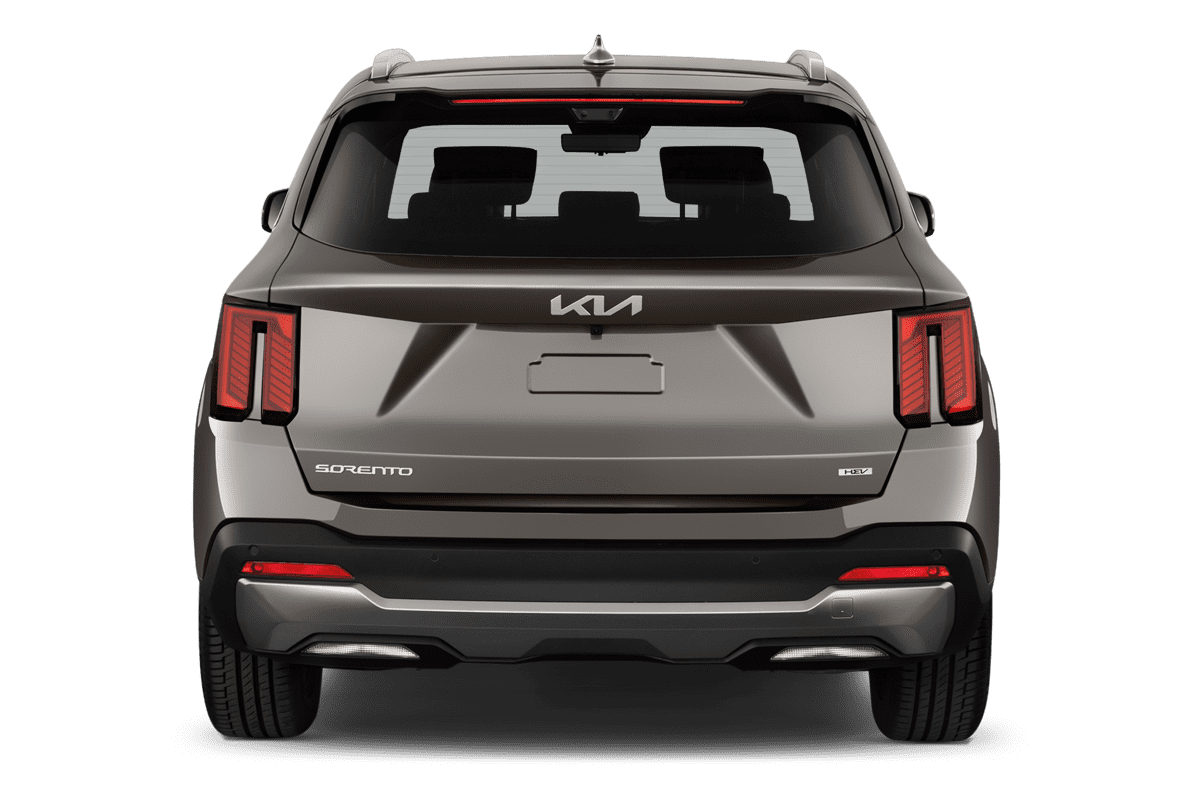Heckansicht eines KIA Sorento Plug-in-Hybrid 