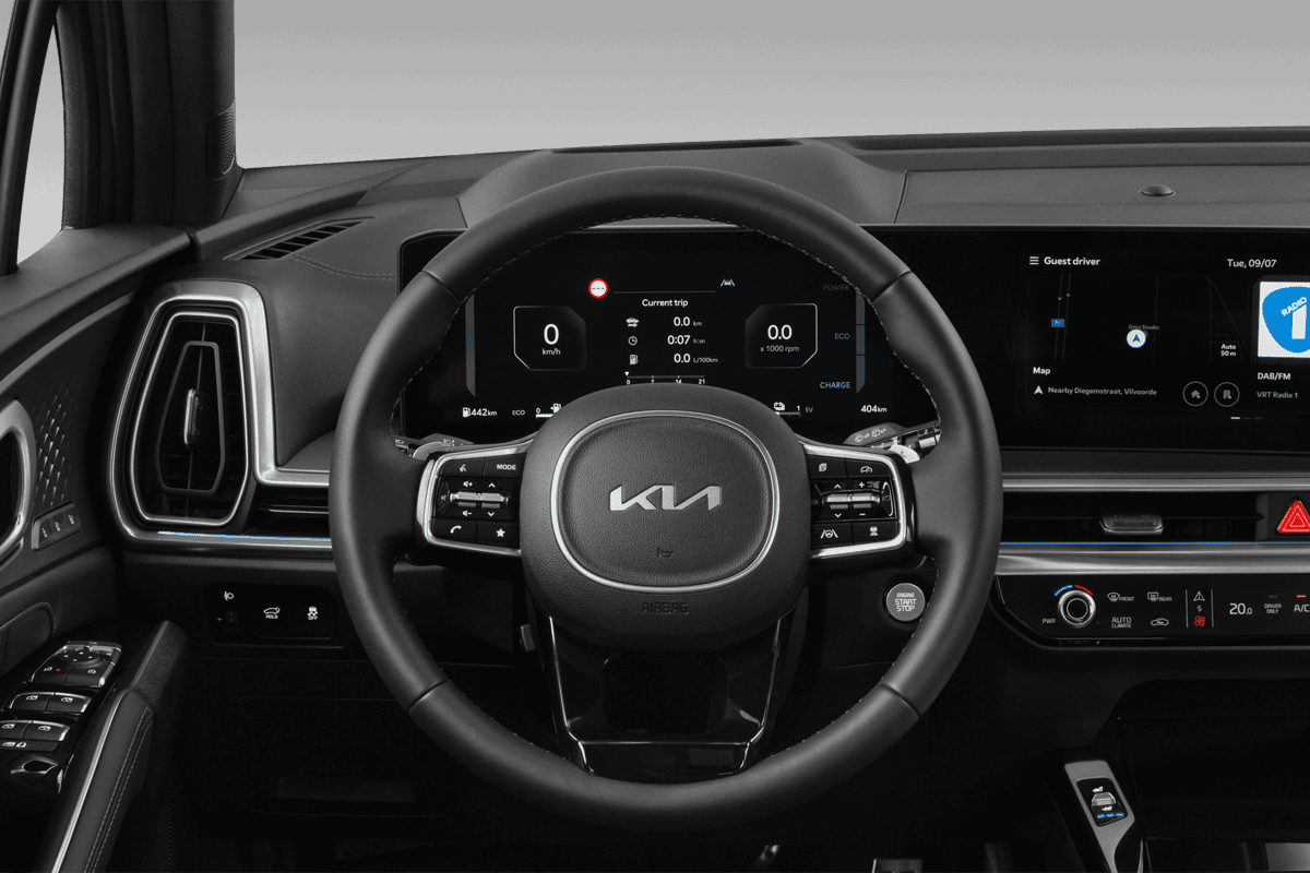 Lenkrad eines KIA Sorento Plug-in-Hybrid 