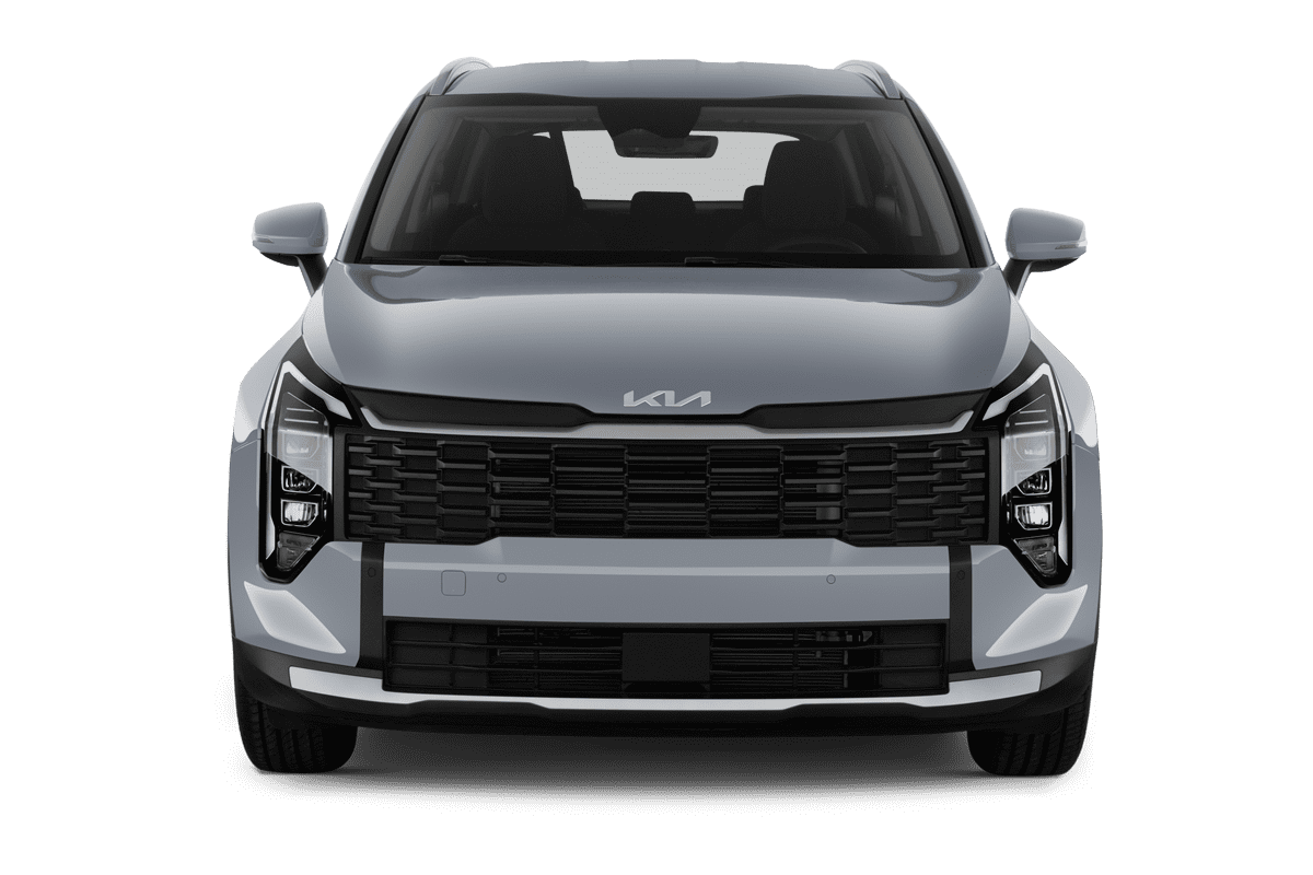 Frontansicht eines KIA Sportage, freigestellt