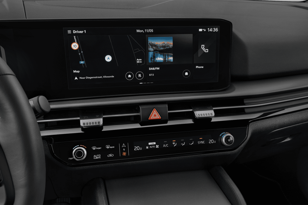 Mittelkonsole eines KIA Sportage