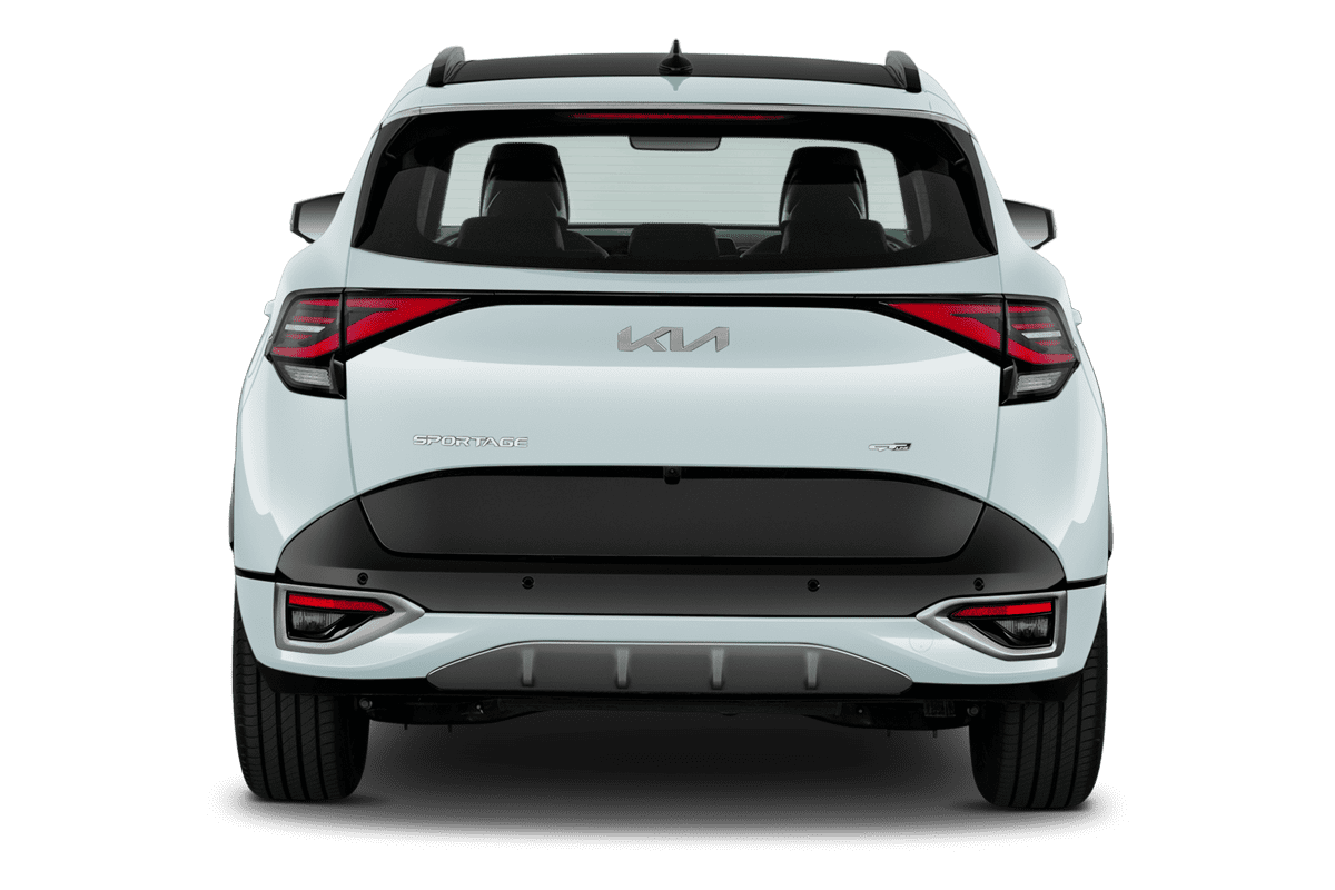 Heckansicht eines KIA Sportage Hybrid