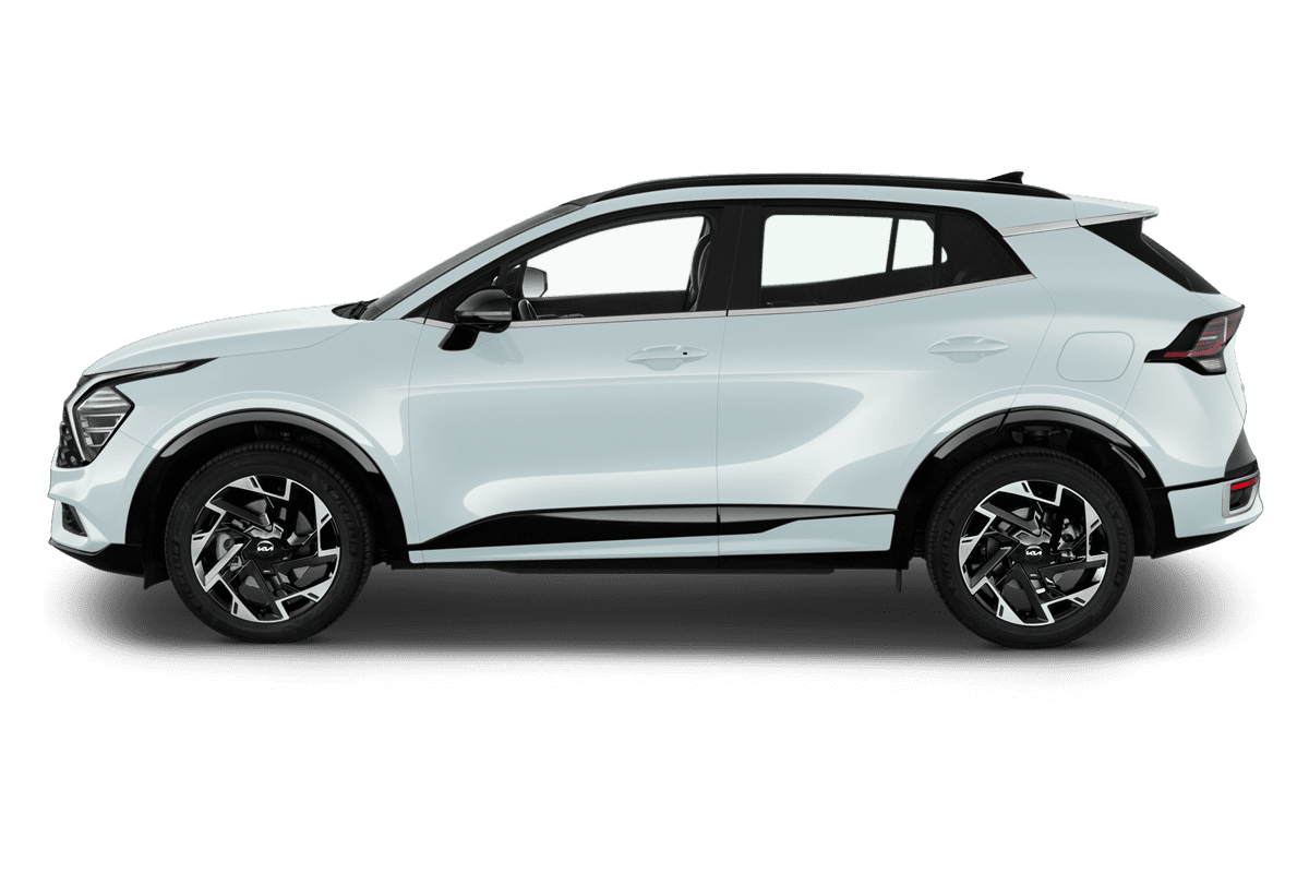 Seitenansicht eines KIA Sportage Hybrid