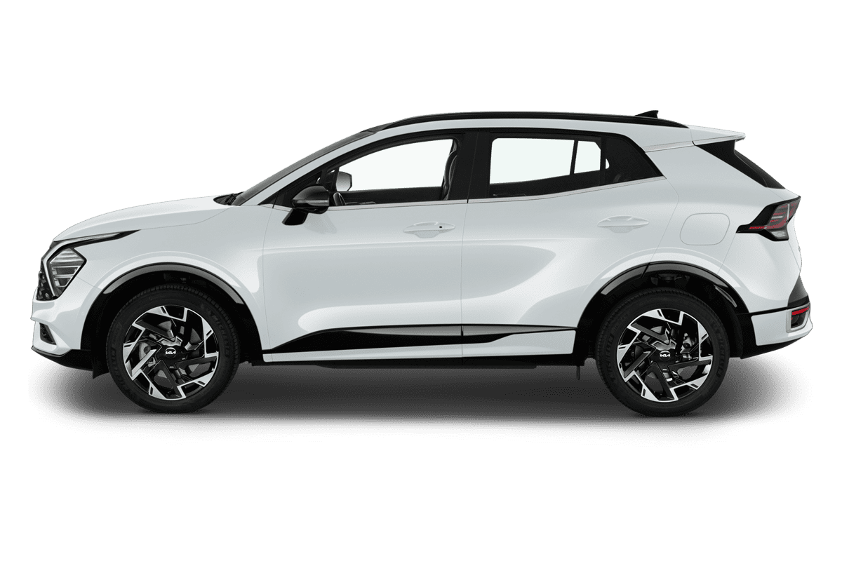 Seitenansicht eines KIA Sportage Plug-in-Hybrid