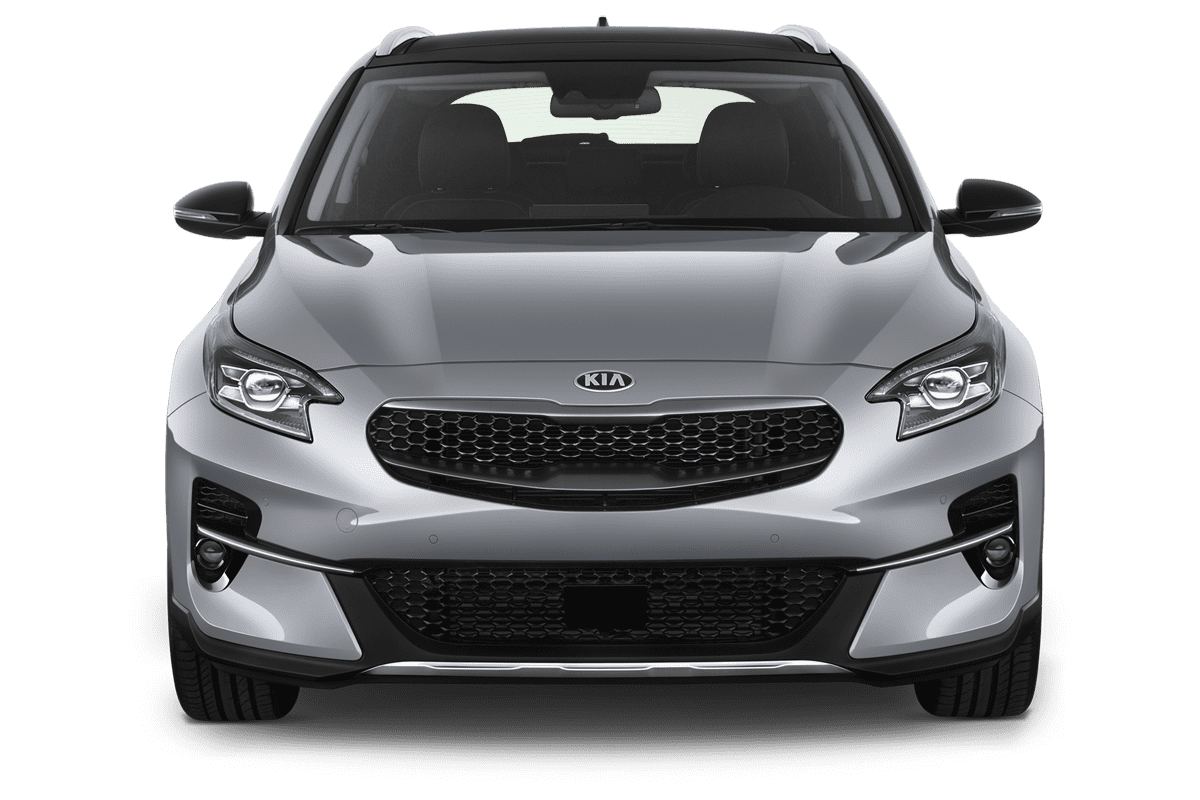 Frontansicht eines KIA XCeed Plug-in-Hybrid, freigestellt