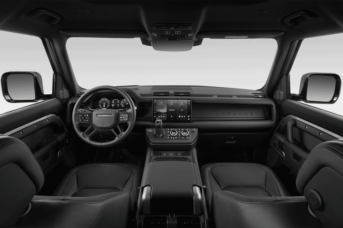 Armaturenbrett eines Land Rover Defender Plug-In-Hybrid