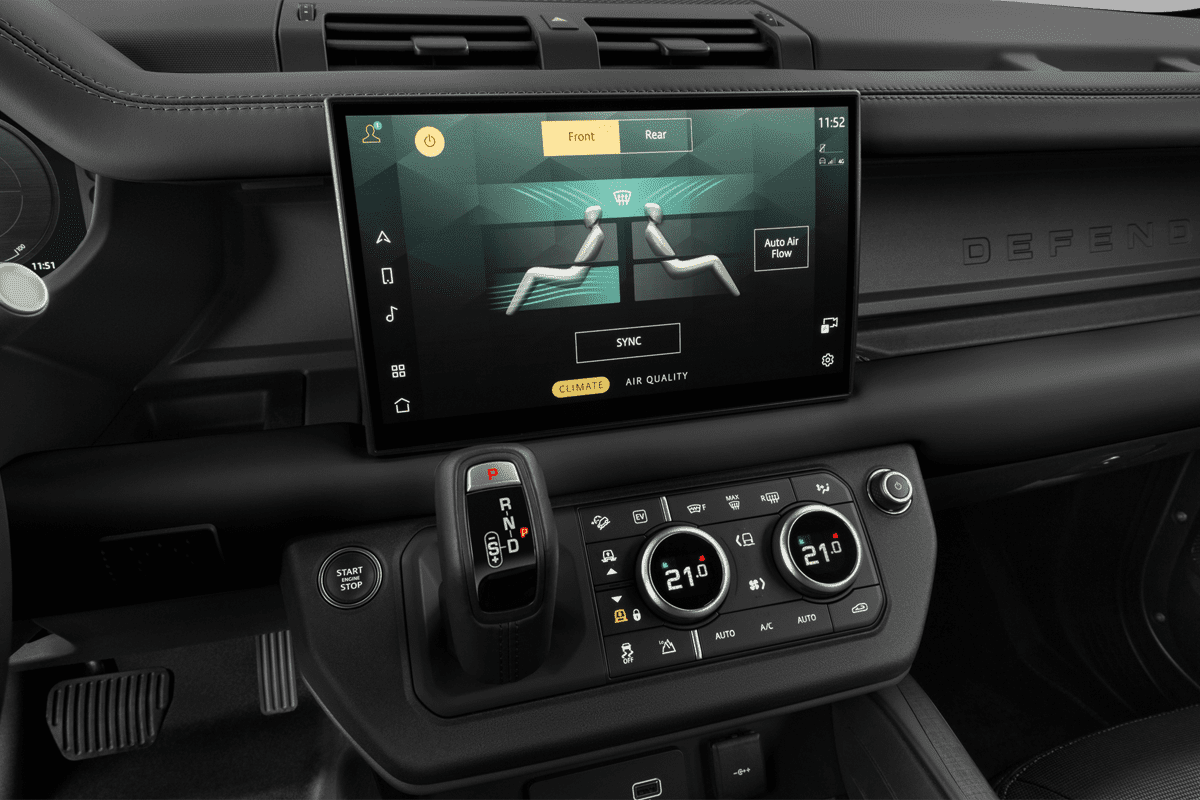 Klimasteuerung eines Land Rover Defender Plug-In-Hybrid