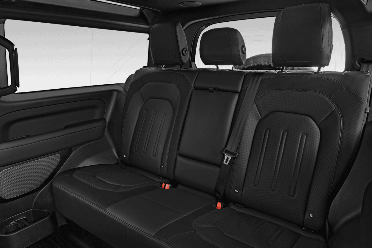 Rücksitzbank eines Land Rover Defender