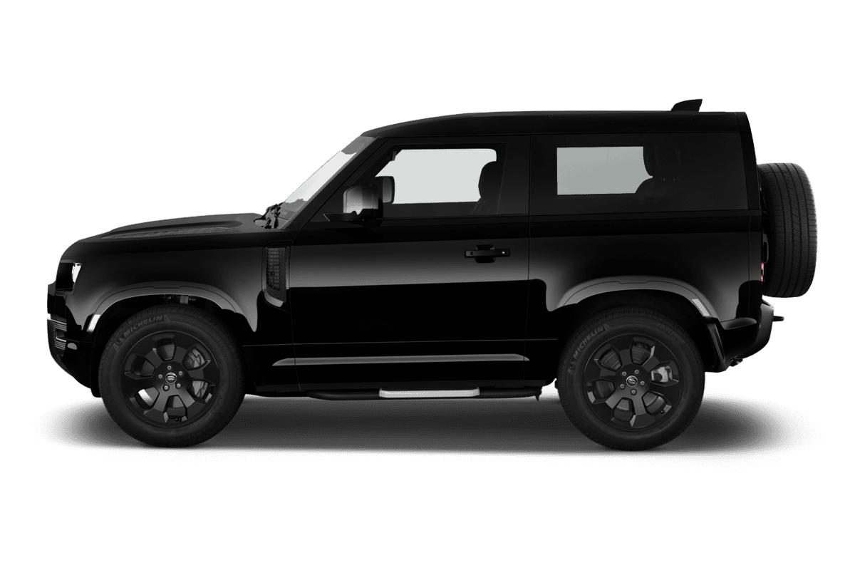 Seitenansicht eines Land Rover Defender