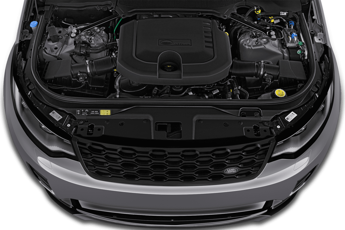 Motorraum eines Land Rover Discovery