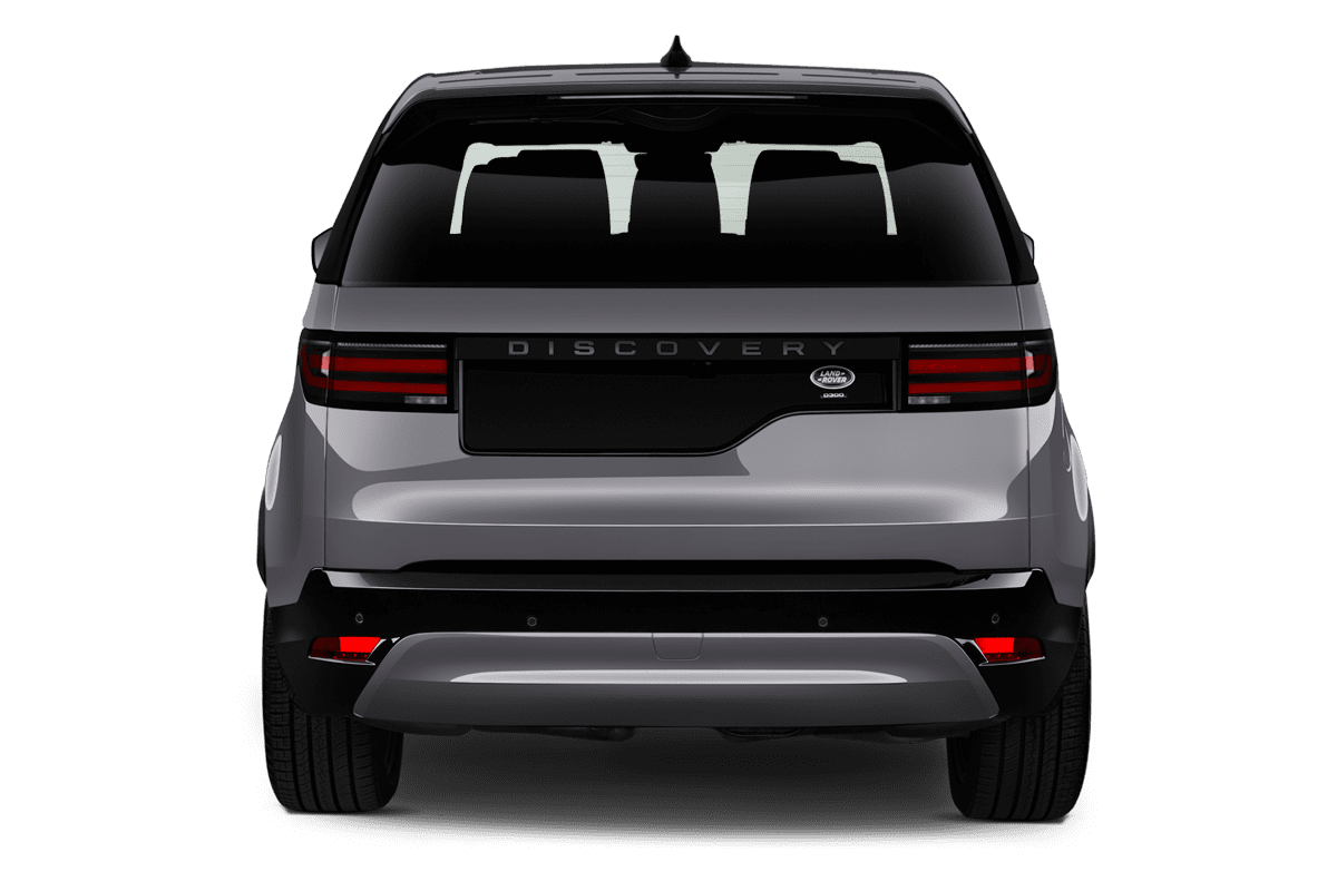 Heckansicht eines Land Rover Discovery