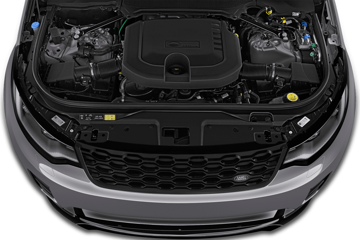 Motorraum eines Land Rover Discovery