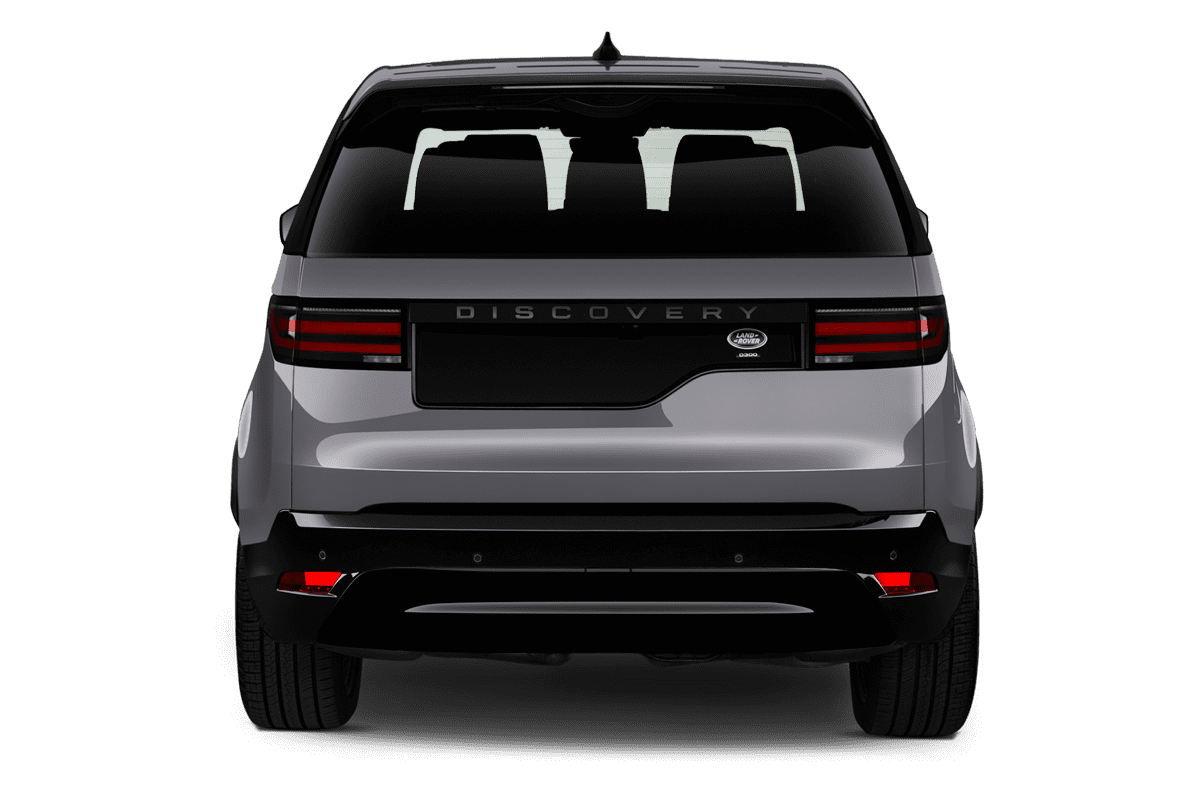 Heckansicht eines Land Rover Discovery