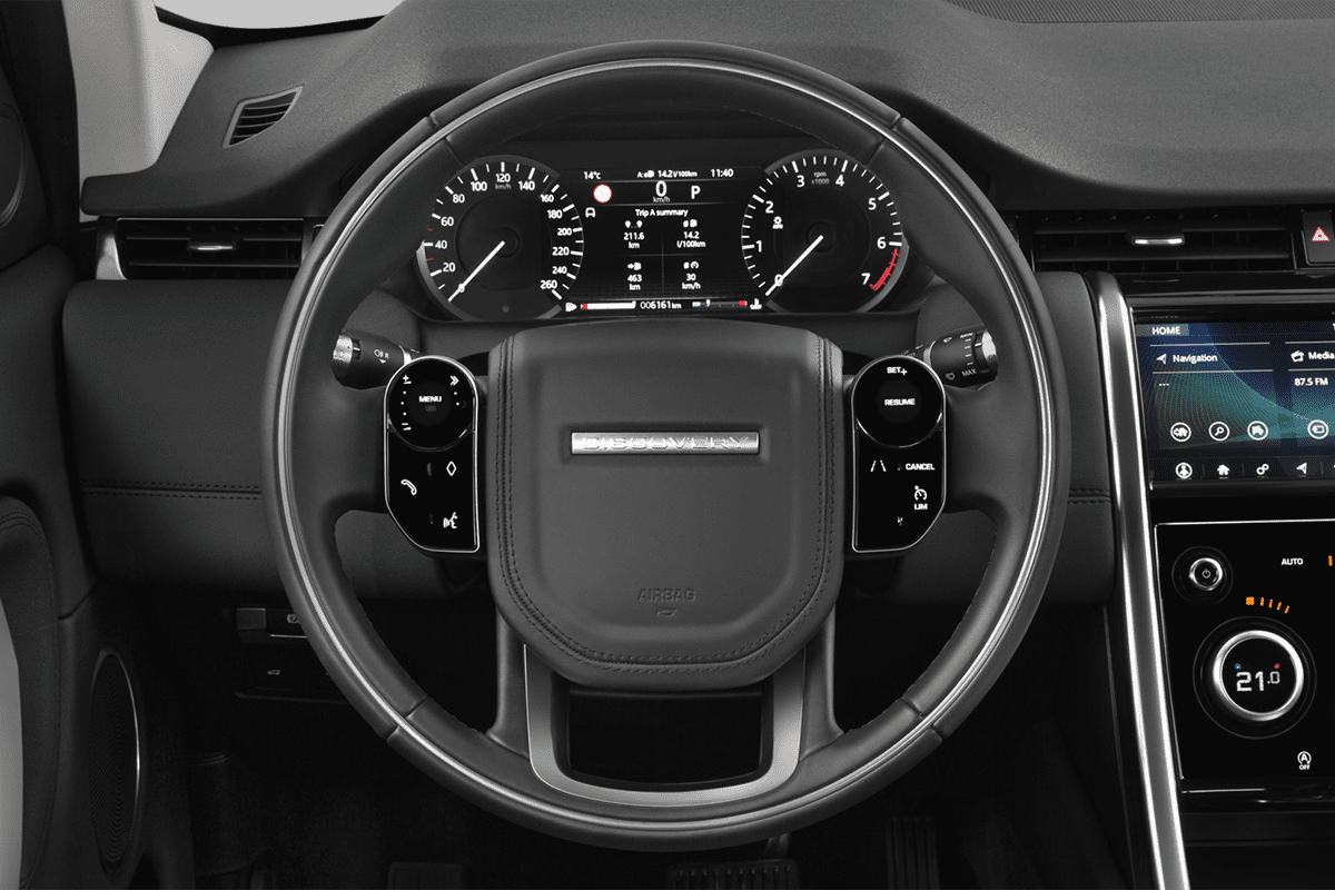 Lenkrad eines Land Rover Discovery Sport Plug-in-Hybrid