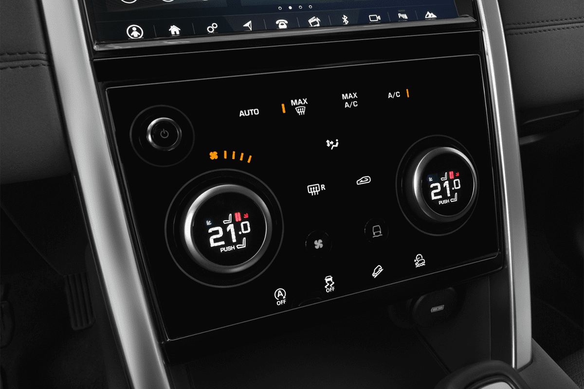 Klimasteuerung eines Land Rover Discovery Sport Plug-in-Hybrid