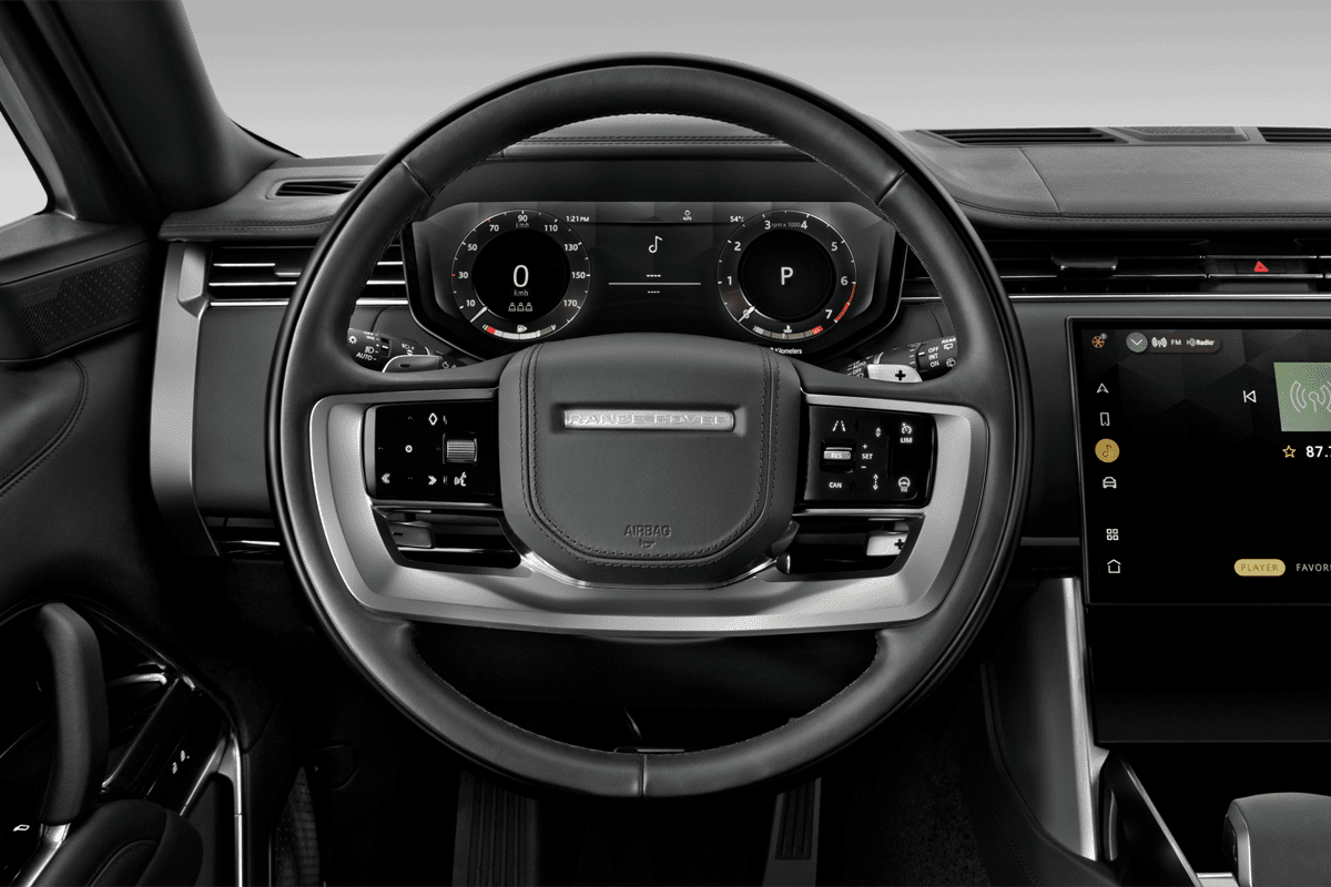 Lenkrad eines Land Rover Range Rover 