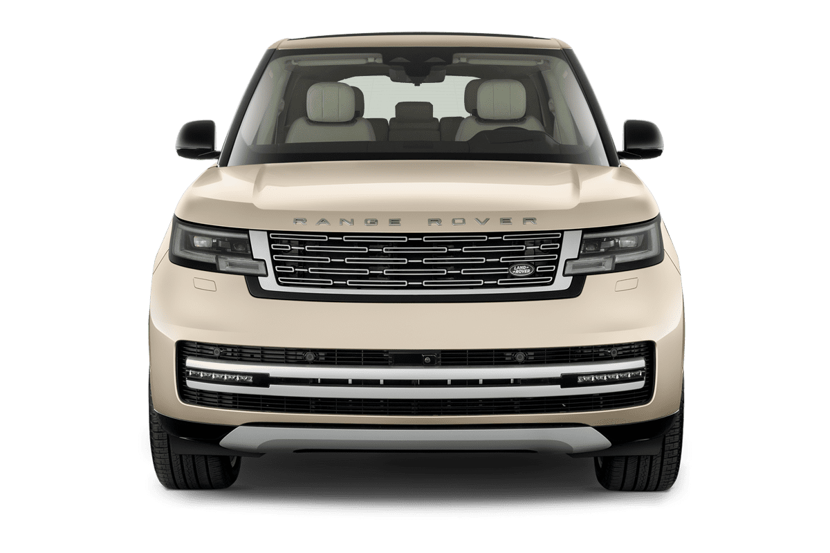 Frontansicht eines Land Rover Range Rover Plug-in-Hybrid , freigestellt