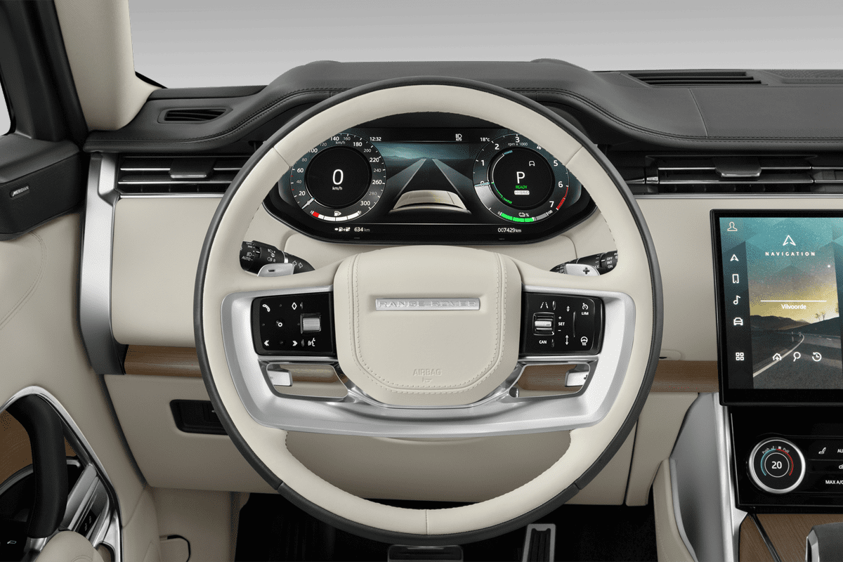 Lenkrad eines Land Rover Range Rover Plug-in-Hybrid 