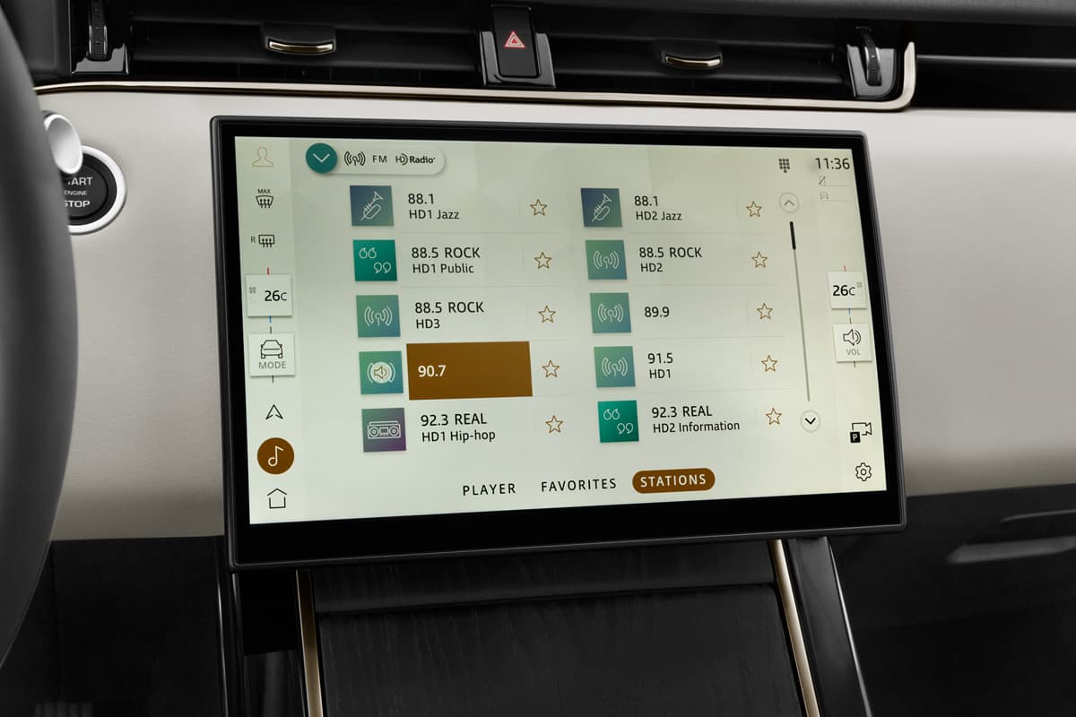 Audiosystem eines Land Rover Range Rover Evoque Plug-In-Hybrid