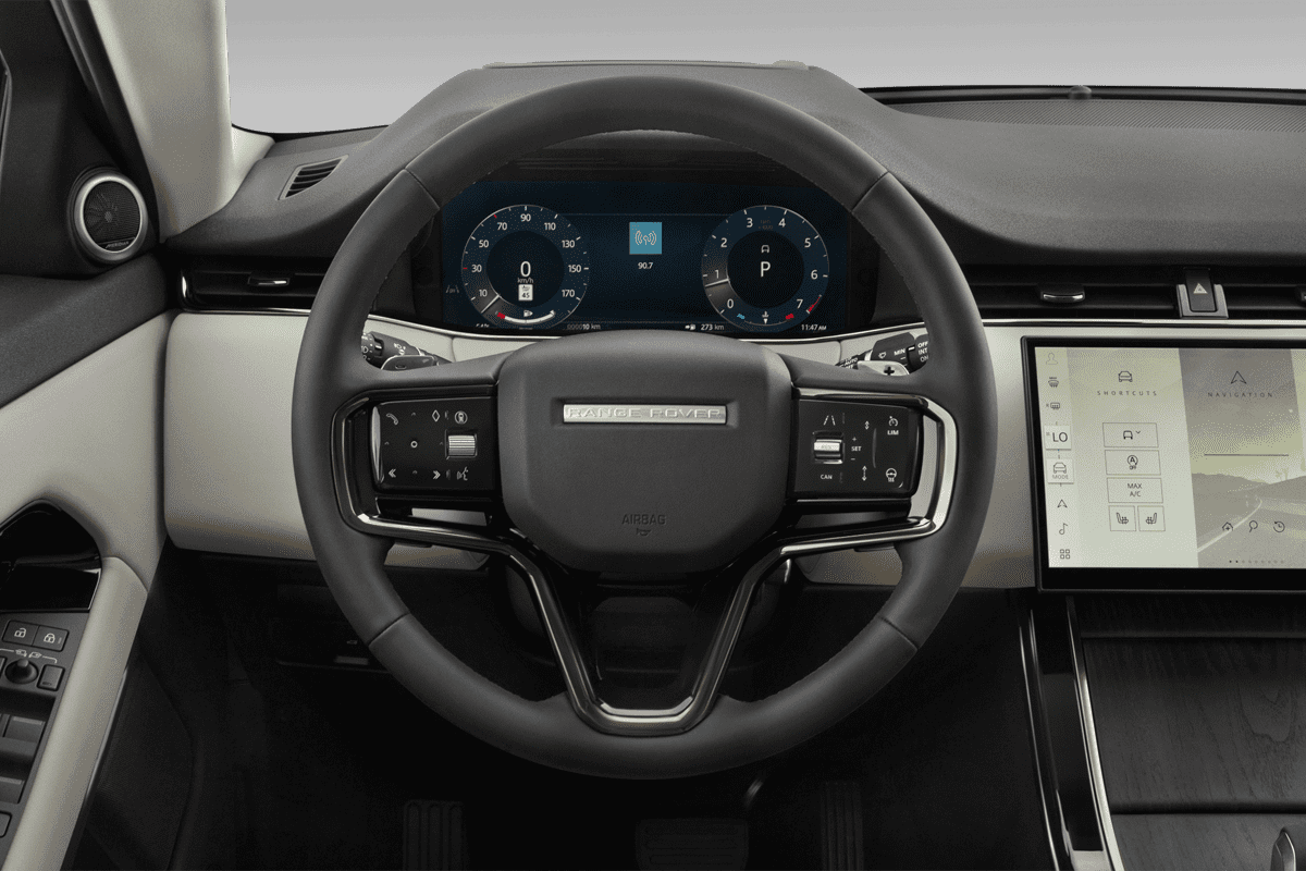 Lenkrad eines Land Rover Range Rover Evoque Plug-In-Hybrid