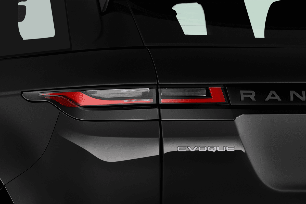 Heckleuchten eines Land Rover Range Rover Evoque Plug-In-Hybrid