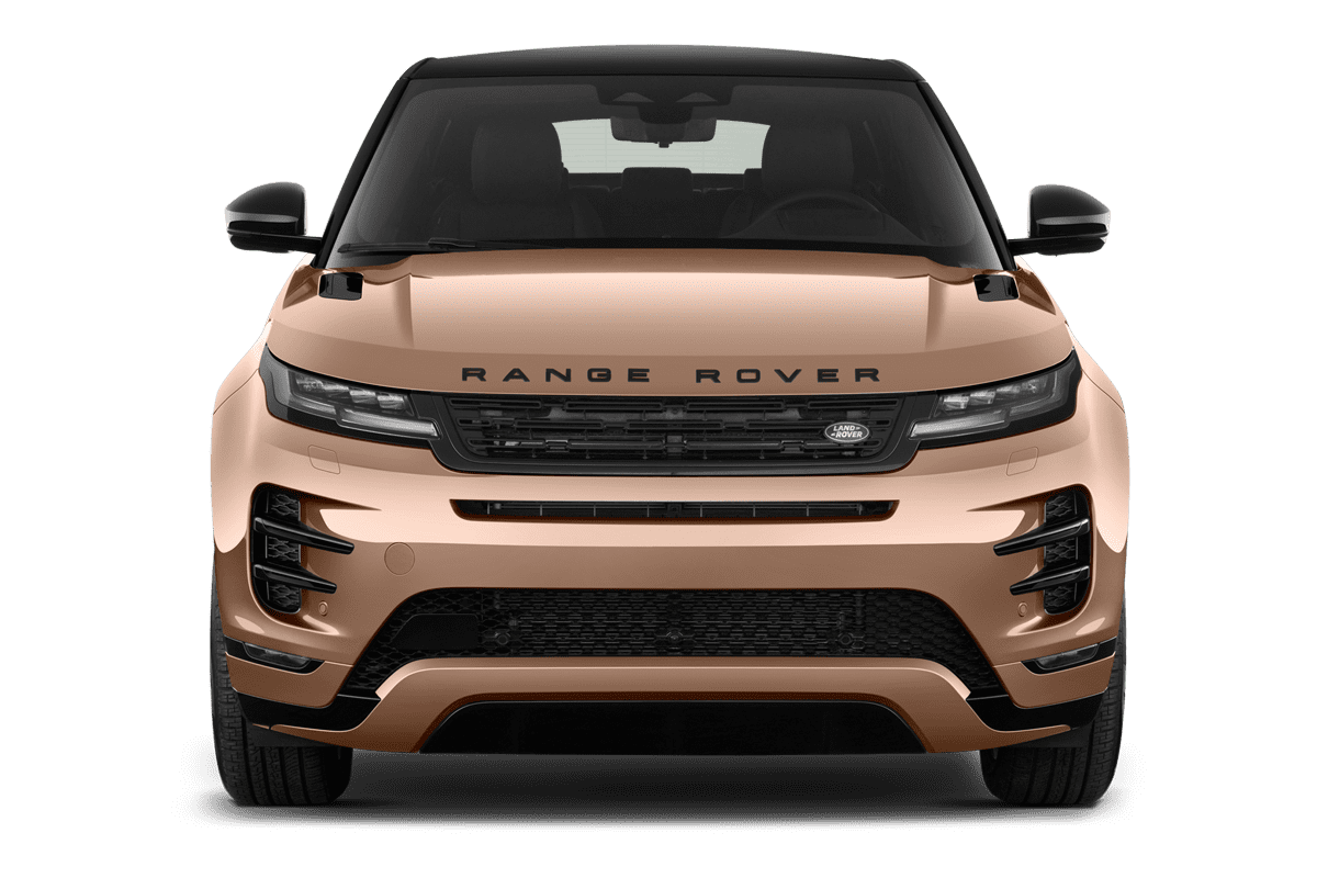 Frontansicht eines Land Rover Range Rover Evoque, freigestellt