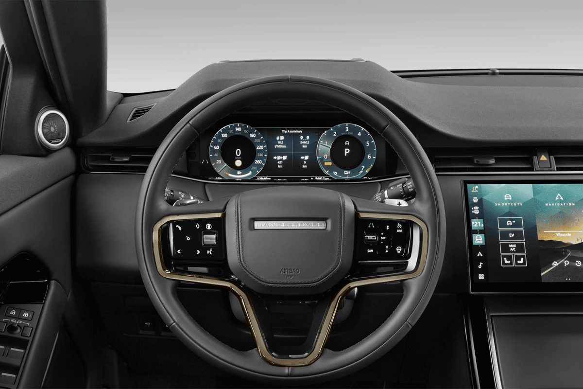 Lenkrad eines Land Rover Range Rover Evoque