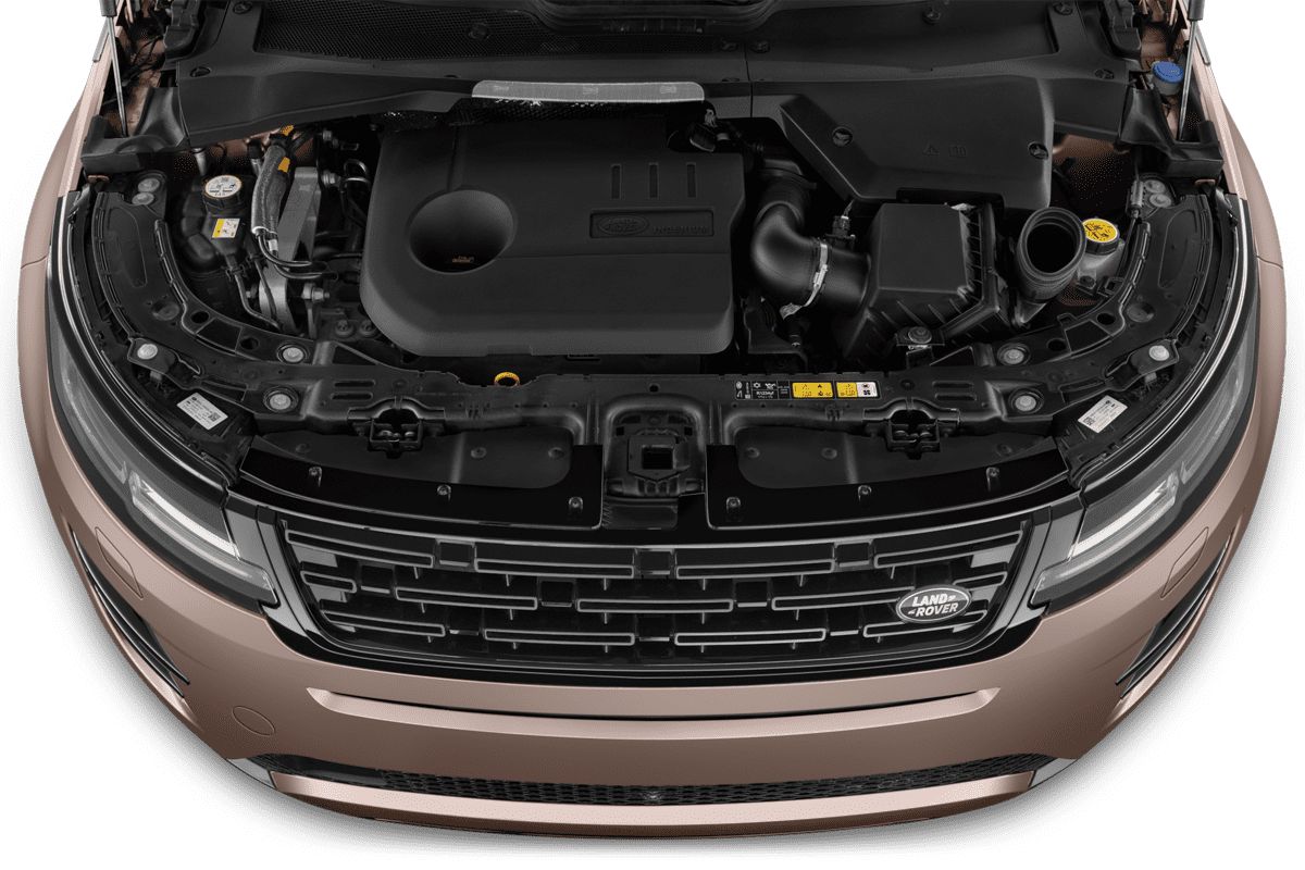 Motorraum eines Land Rover Range Rover Evoque