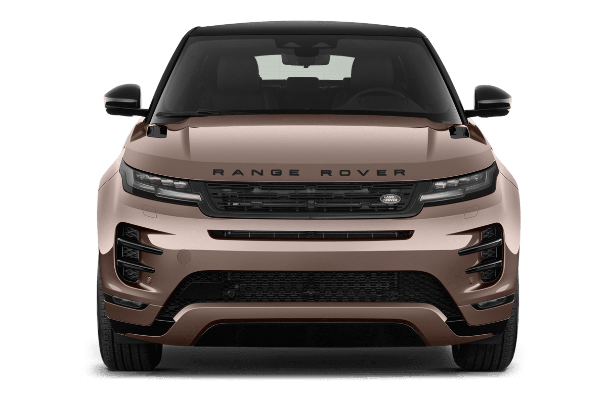 Frontansicht eines Land Rover Range Rover Evoque, freigestellt