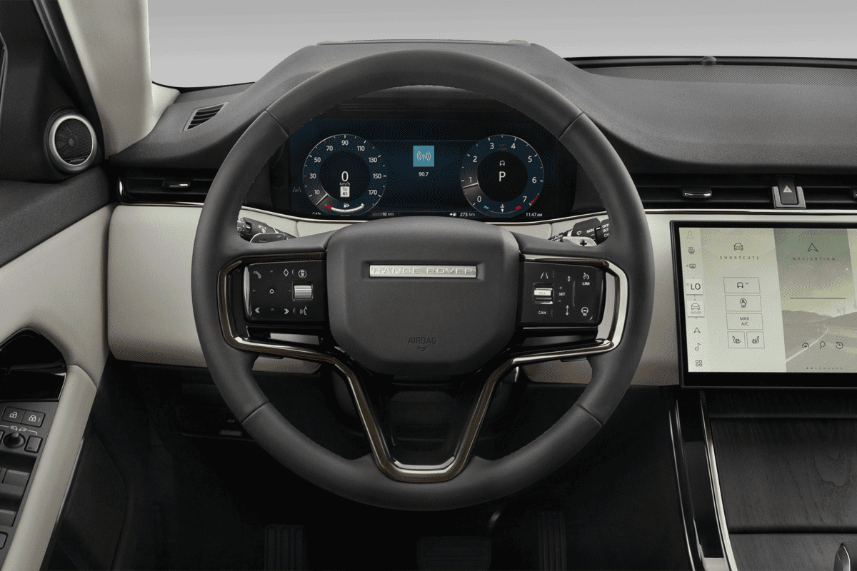 Lenkrad eines Land Rover Range Rover Evoque