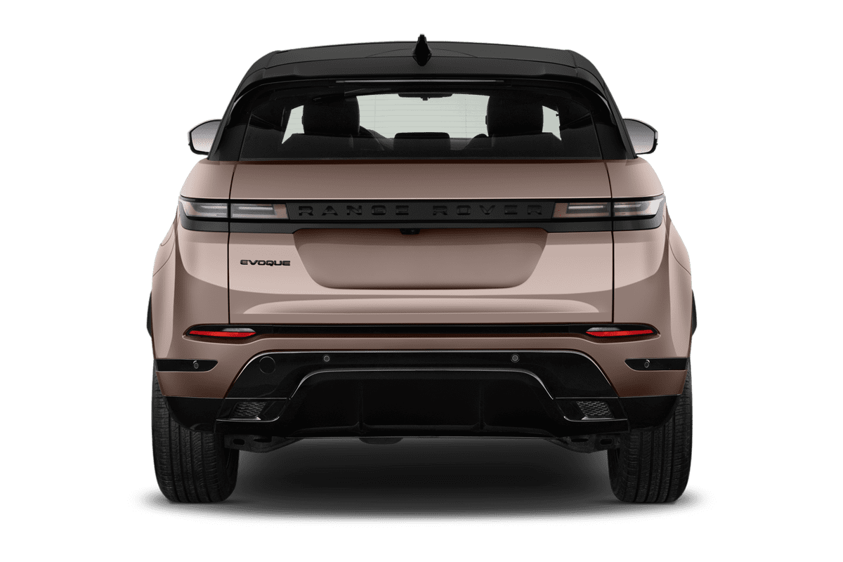Heckansicht eines Land Rover Range Rover Evoque Plug-In-Hybrid (KI-generiert)