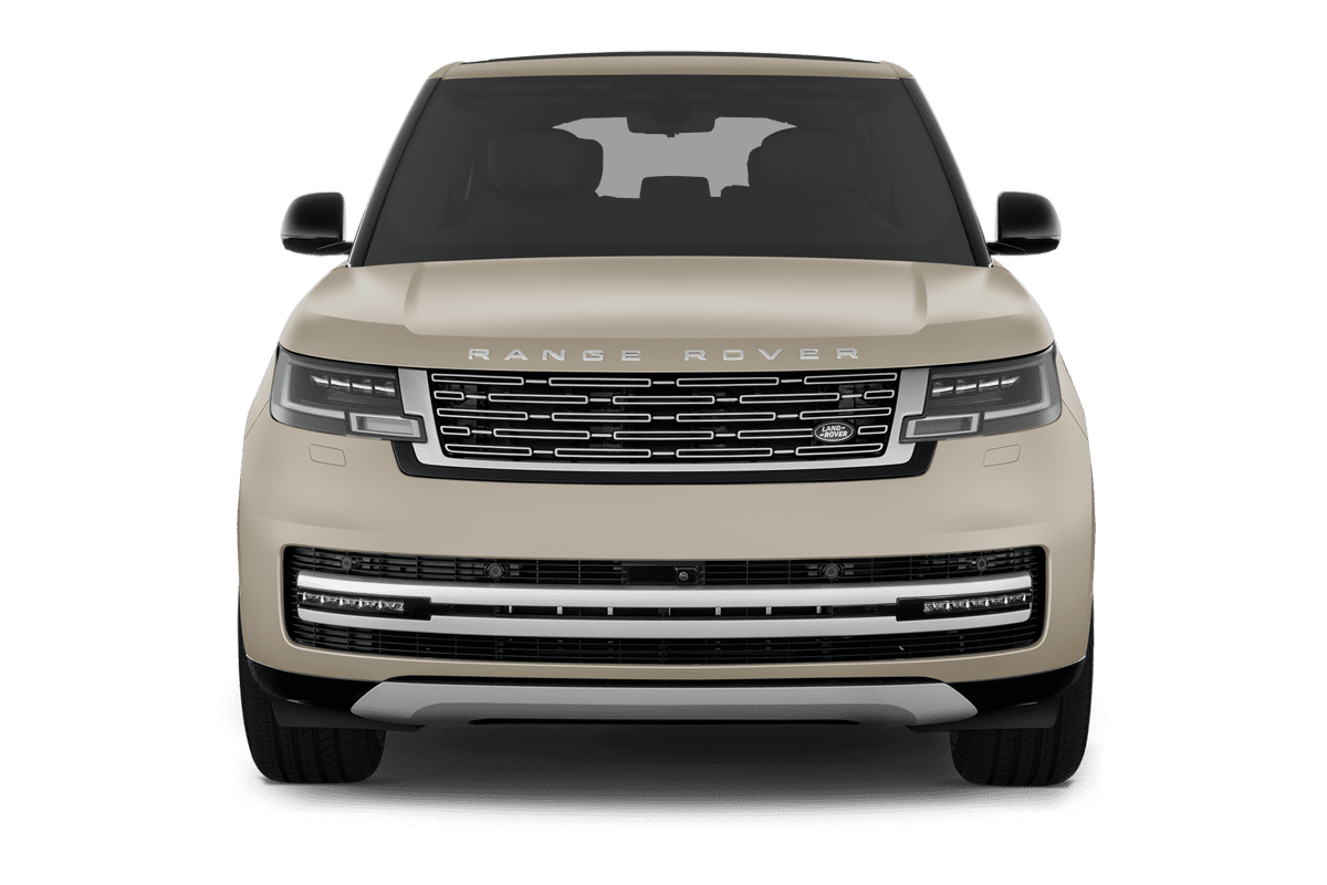 Frontansicht eines Land Rover Range Rover Plug-in-Hybrid , freigestellt